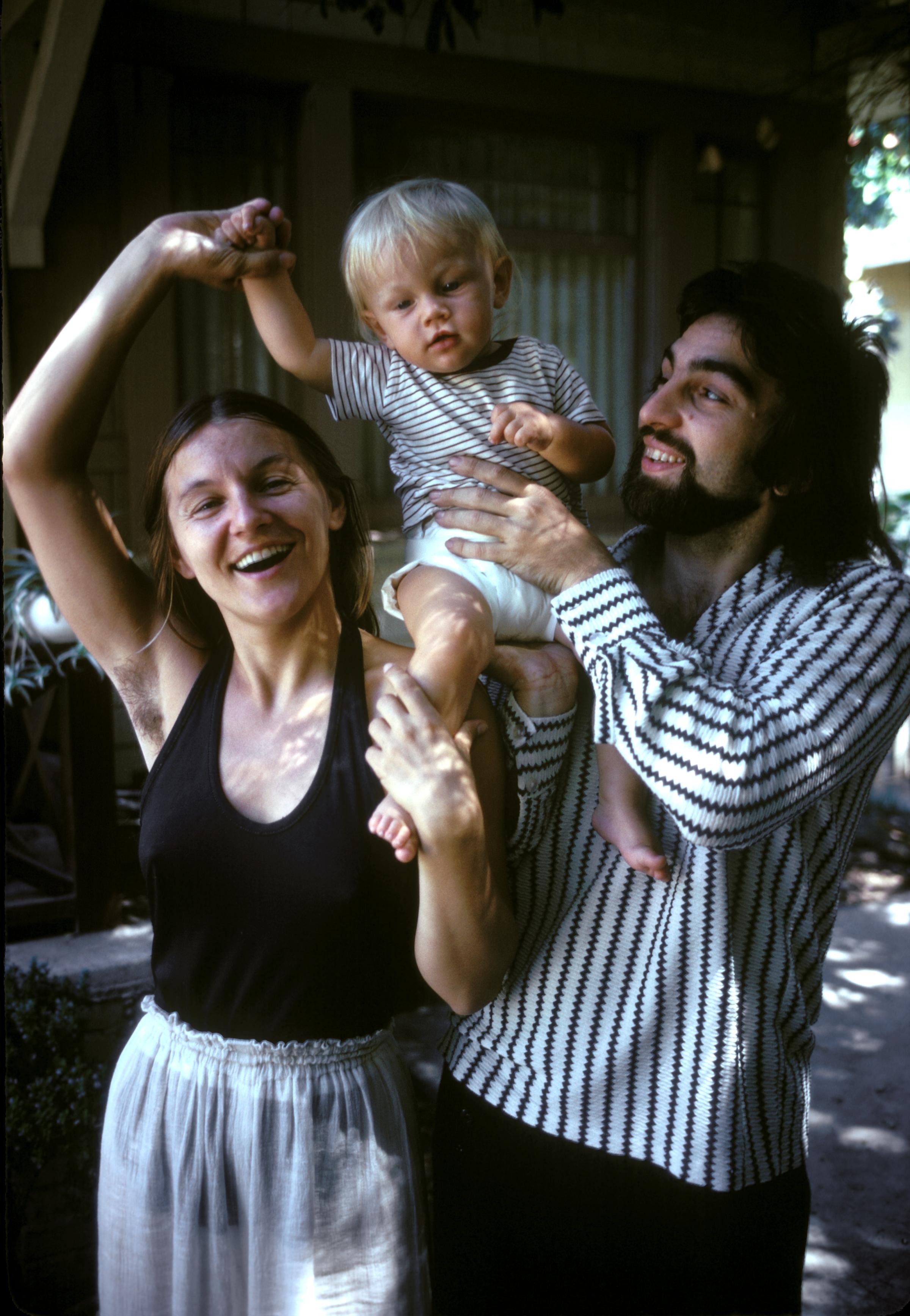 Leonardo DiCaprio with his mother, Irmelin, and father, George, in Los Angeles in 1976.