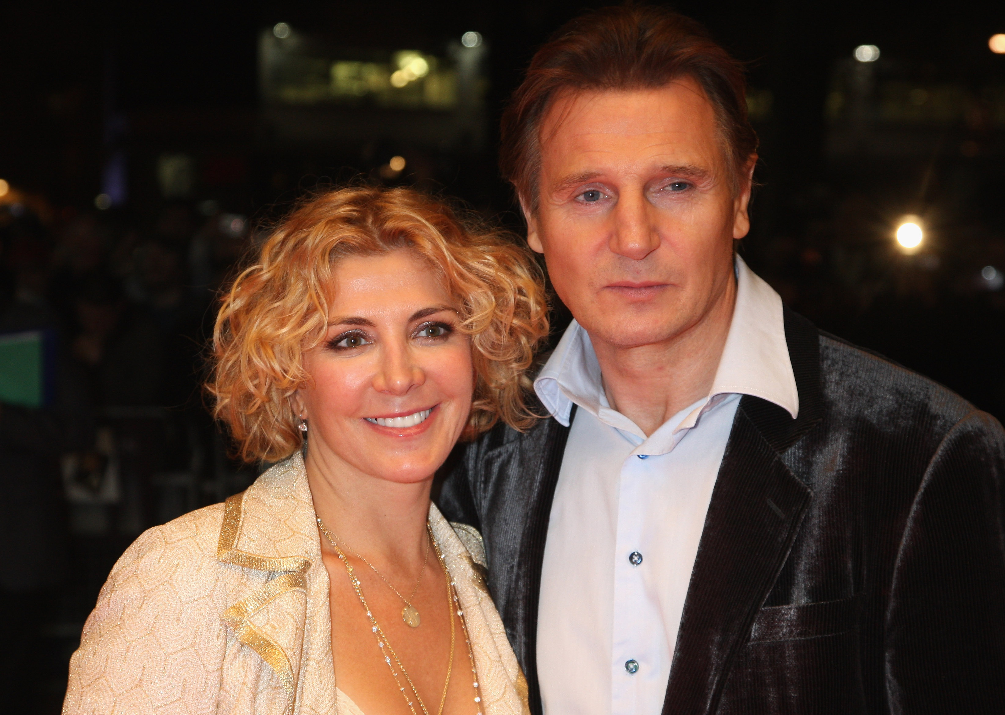 Liam Neeson and Natasha Richardson at the BFI 52 London Film Festival: 