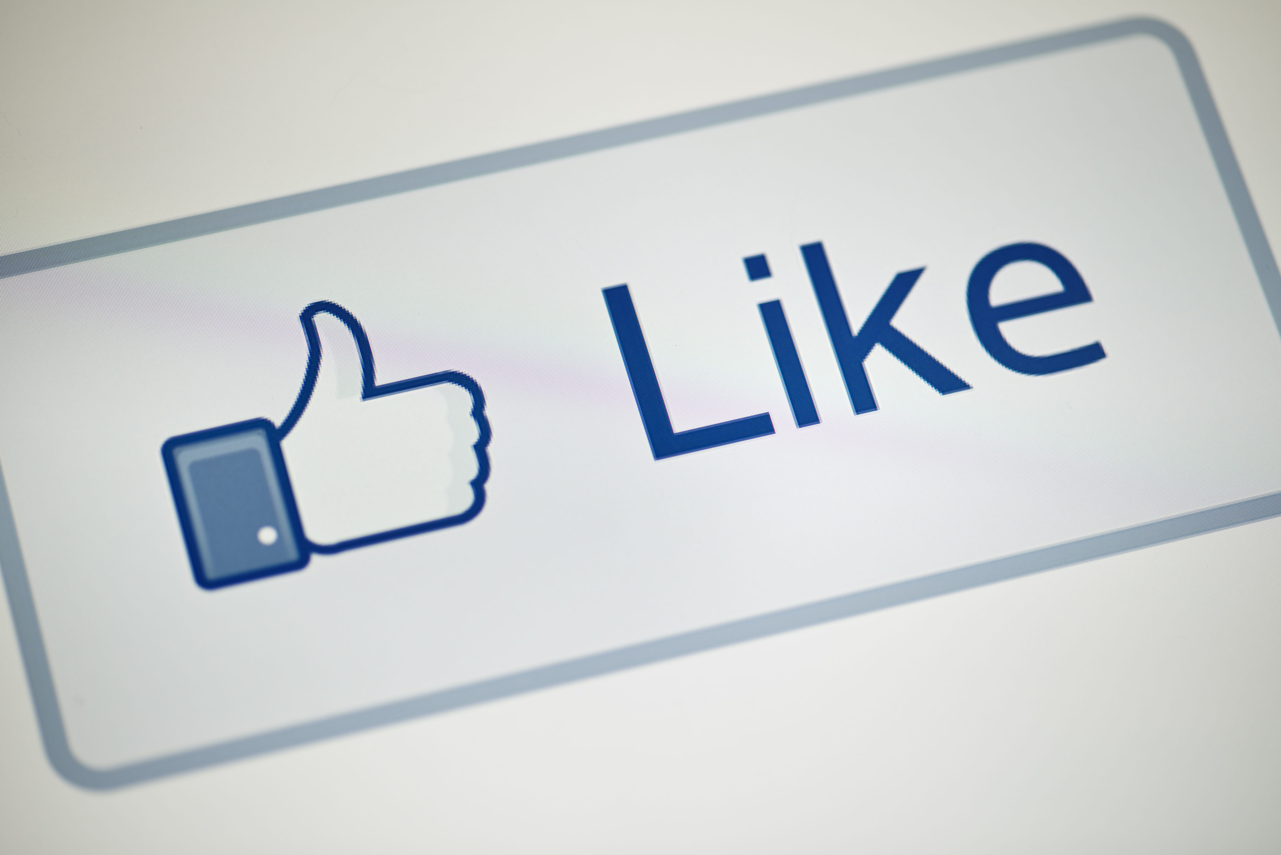 A view of Facebook's "Like" button May 1