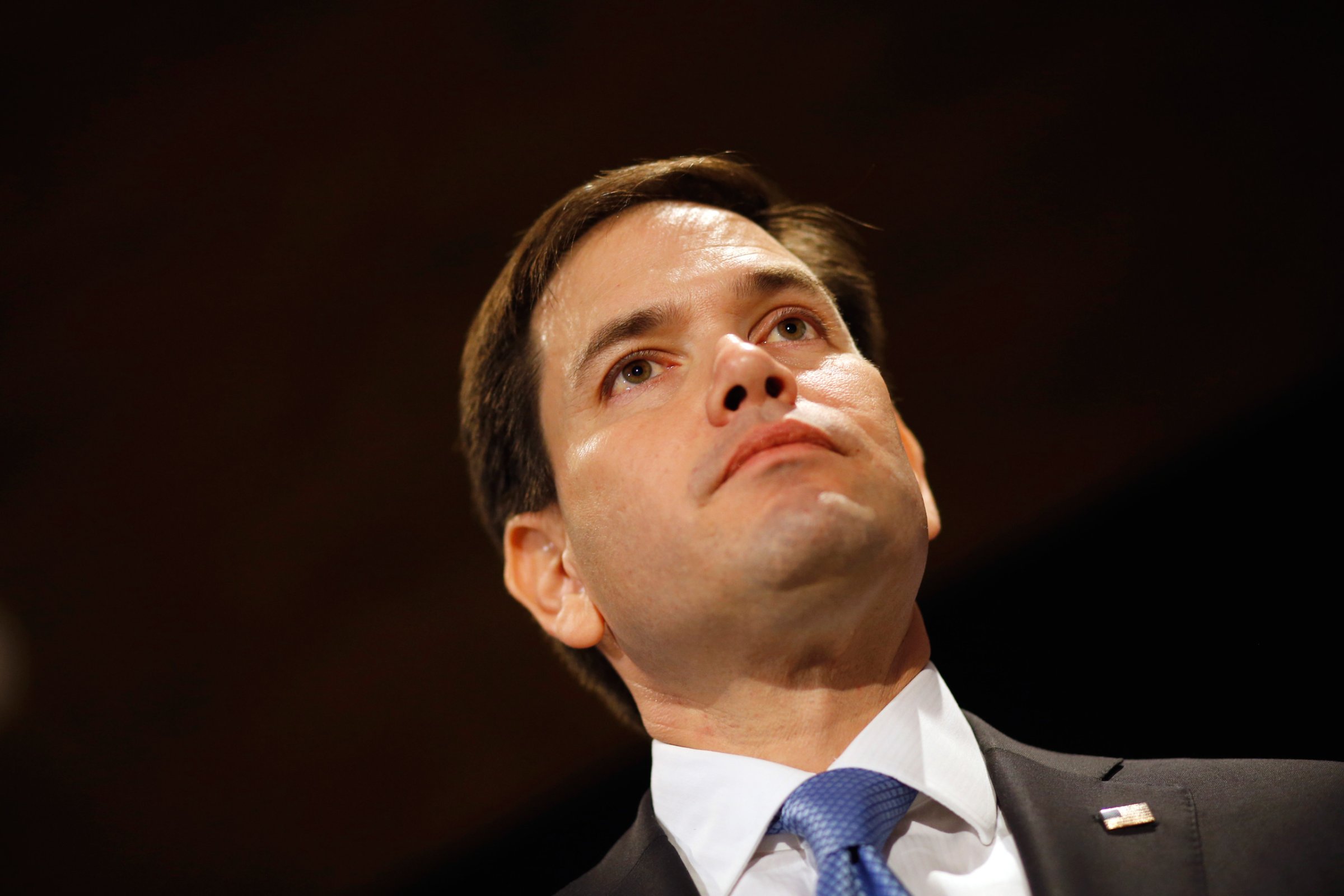 Republican presidential candidate, Sen. Marco Rubio, R-Fla. speaks at a town hall at Fisher Community Center in Marshalltown, Iowa, Wednesday, Jan. 6, 2016. (AP Photo/Patrick Semansky)