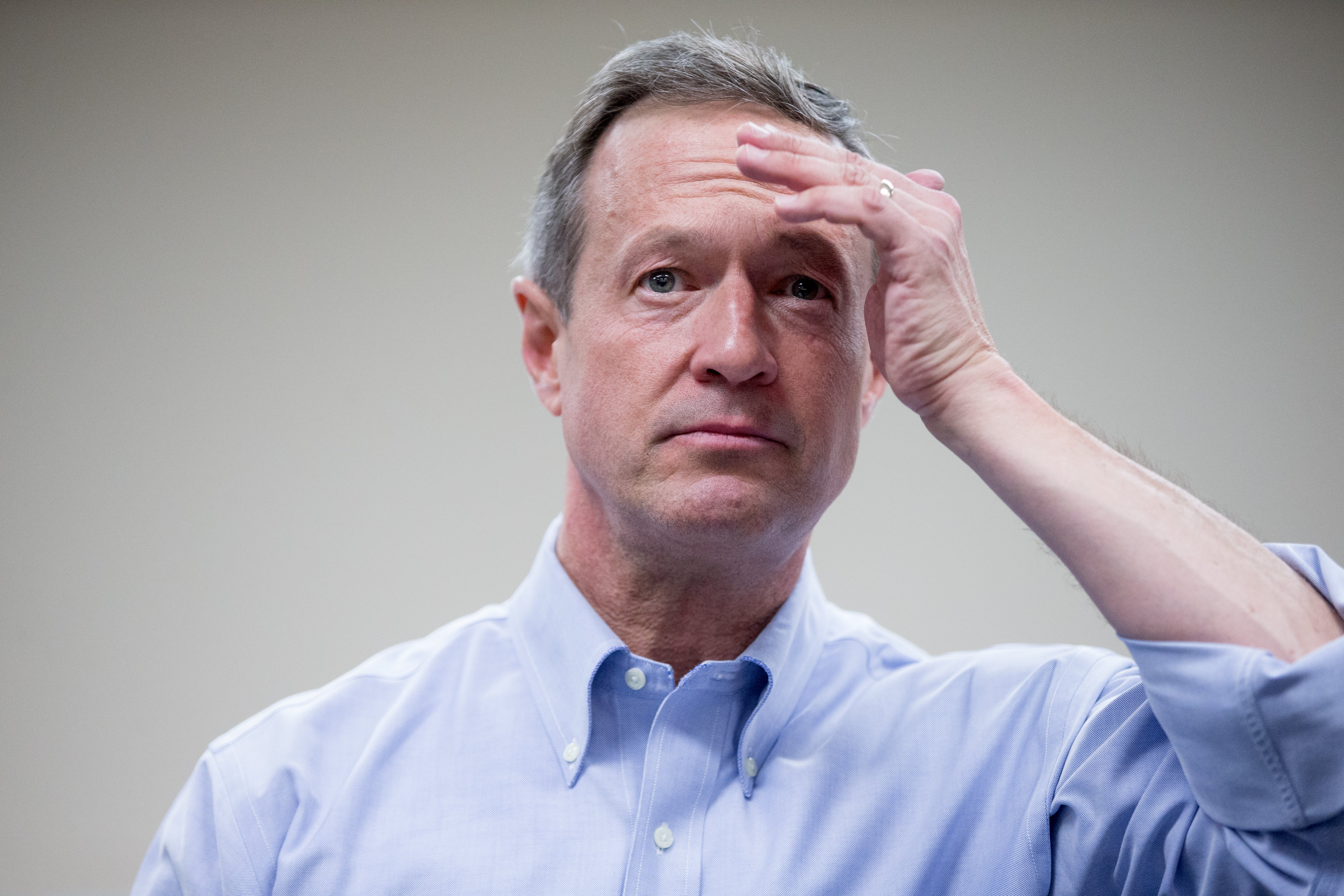 Democratic presidential candidate, former Maryland Gov. Martin O'Malley pauses as he speaks at the West Des Moines Public Library in West Des Moines, Iowa, Saturday, Jan. 2, 2016. (Andrew Harnik—AP)