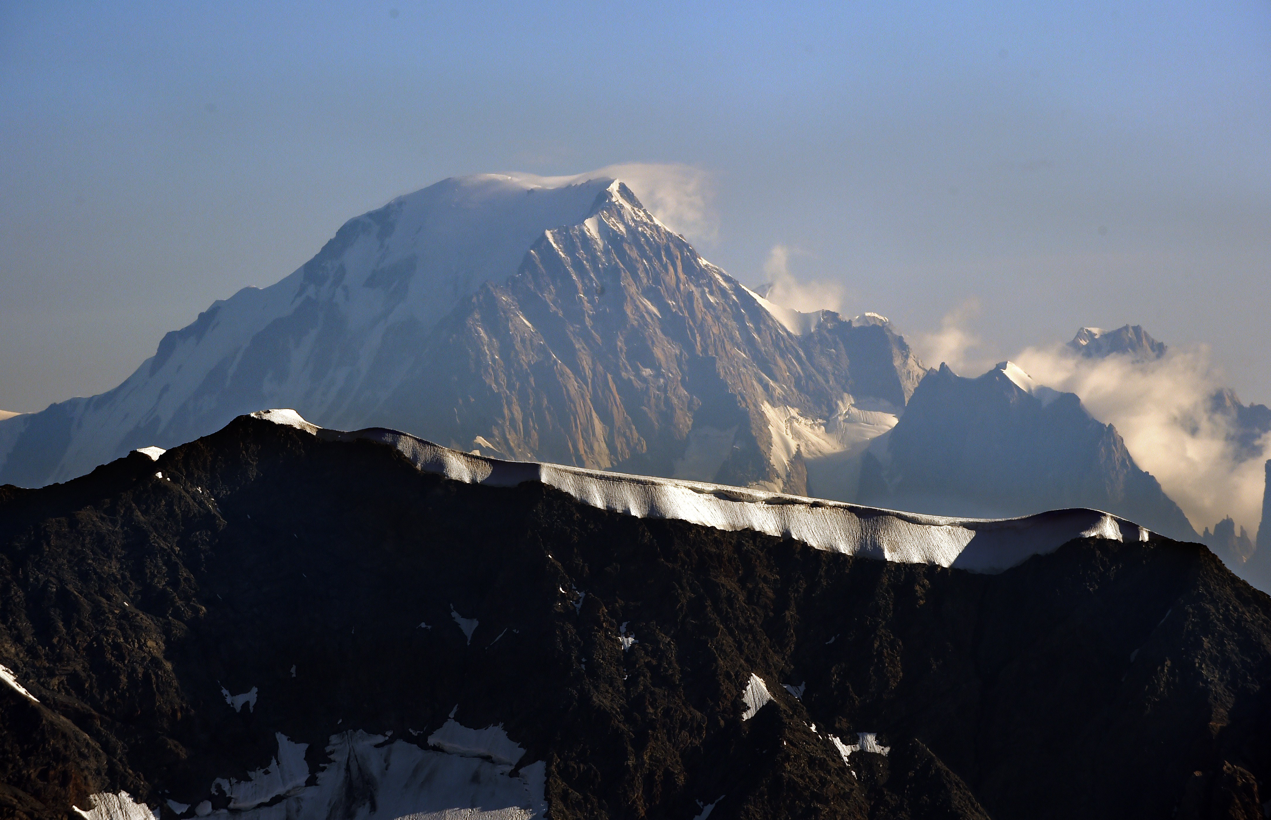 The northern side of Mont Blanc, the highest mountain in the Alps. (Loic Venance—AFP/Getty)