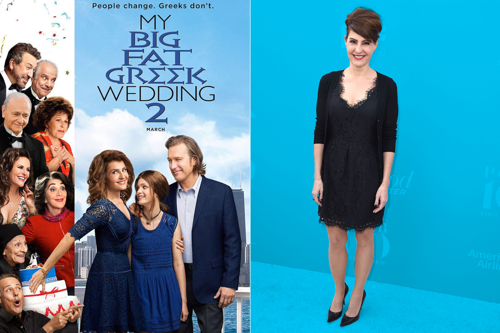 Fourteen years after she released the original film, Nia Vardalos is writing My Big Fat Greek Wedding 2. Release date: March 25