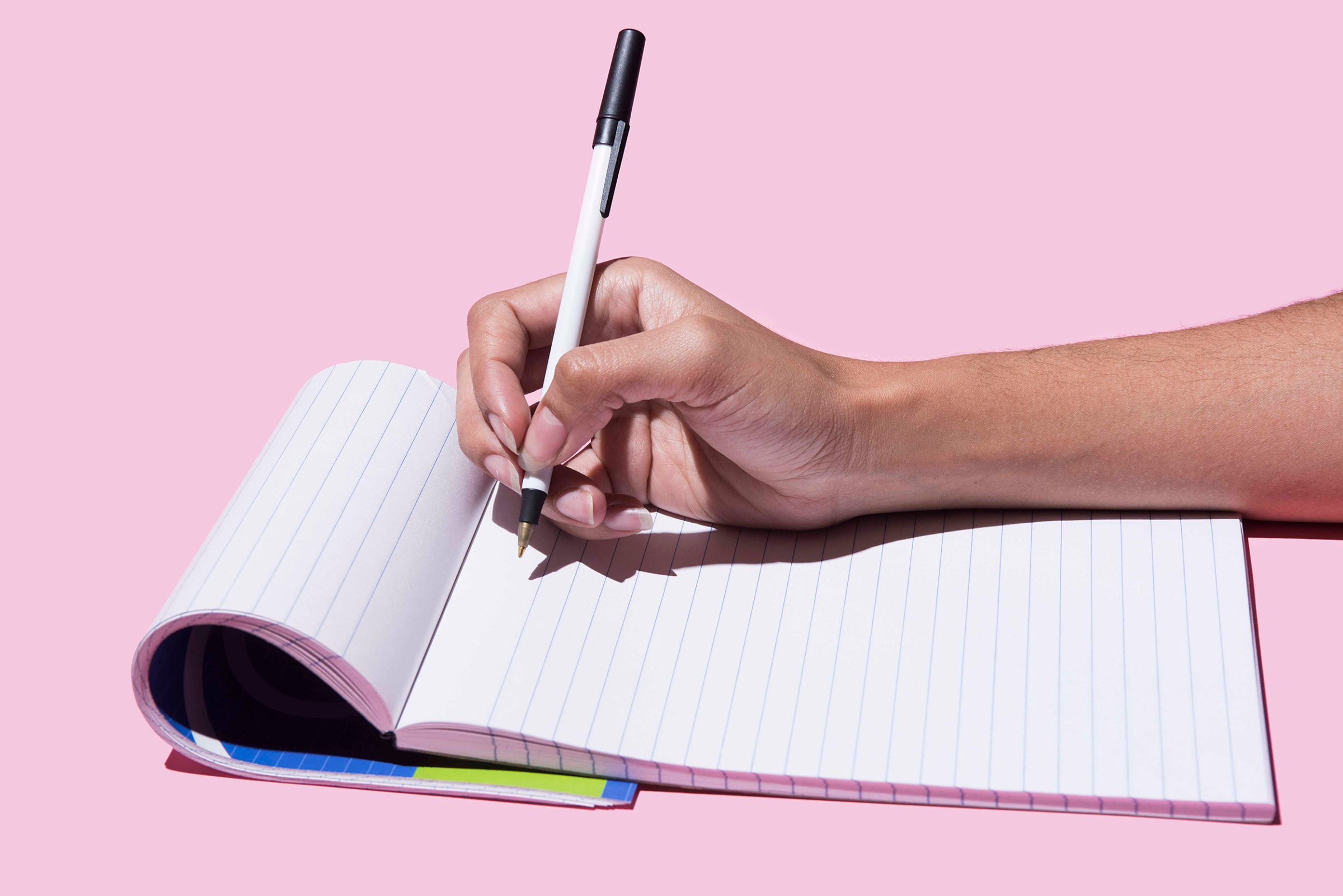 pen-notepad-2-advice-success-work-to-do-ideas-motto-stock