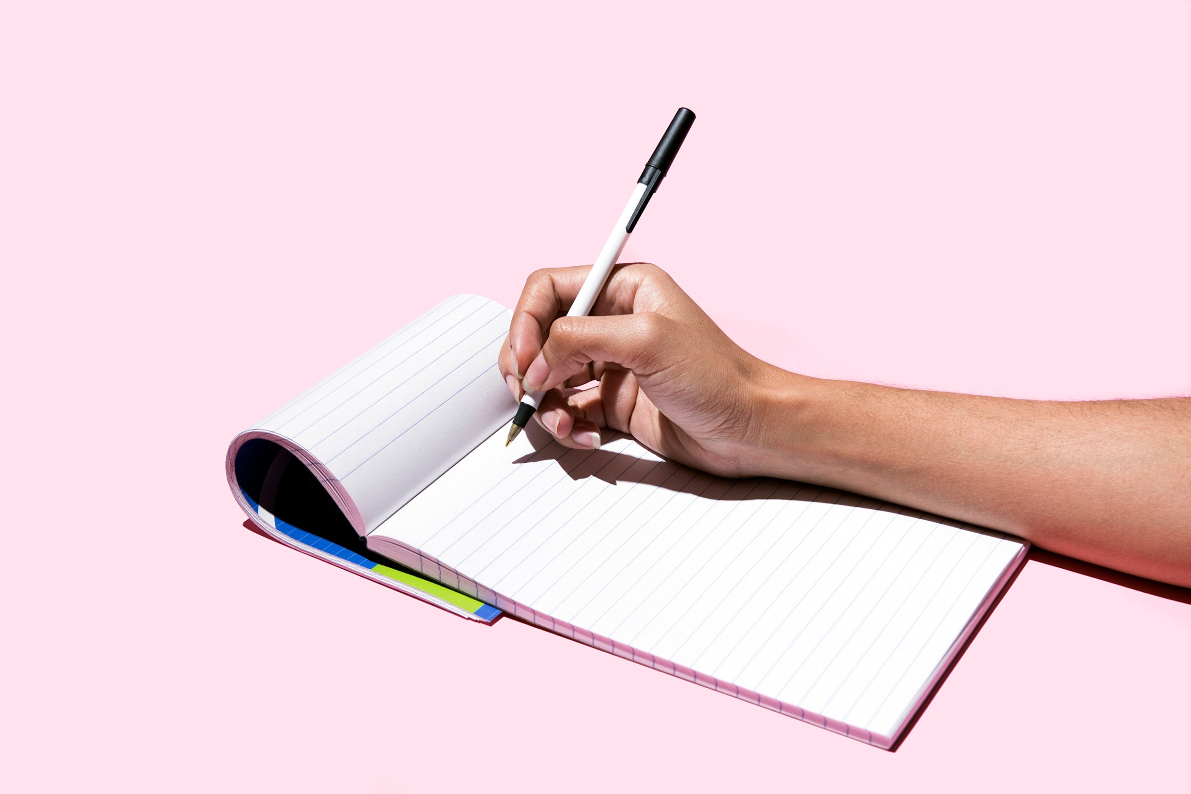 pen-notepad-advice-success-to-do-ideas-motto-stock