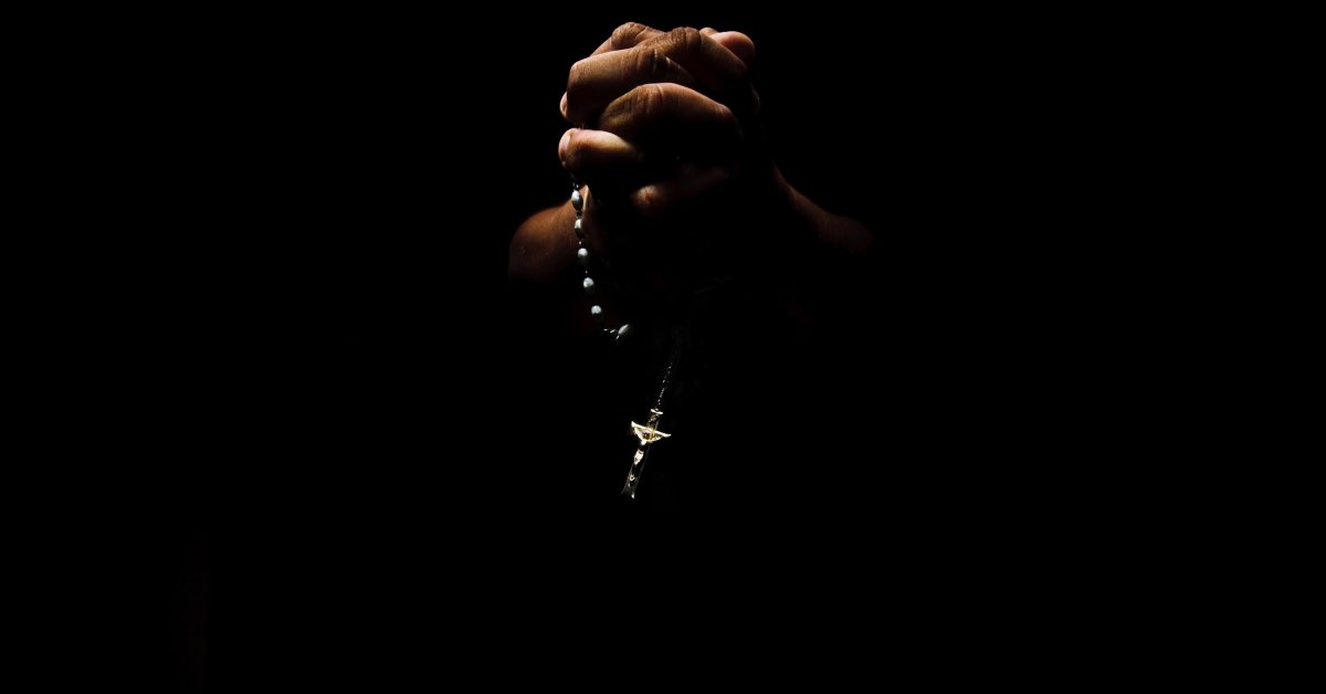 God wearing. Prayer in the Dark.