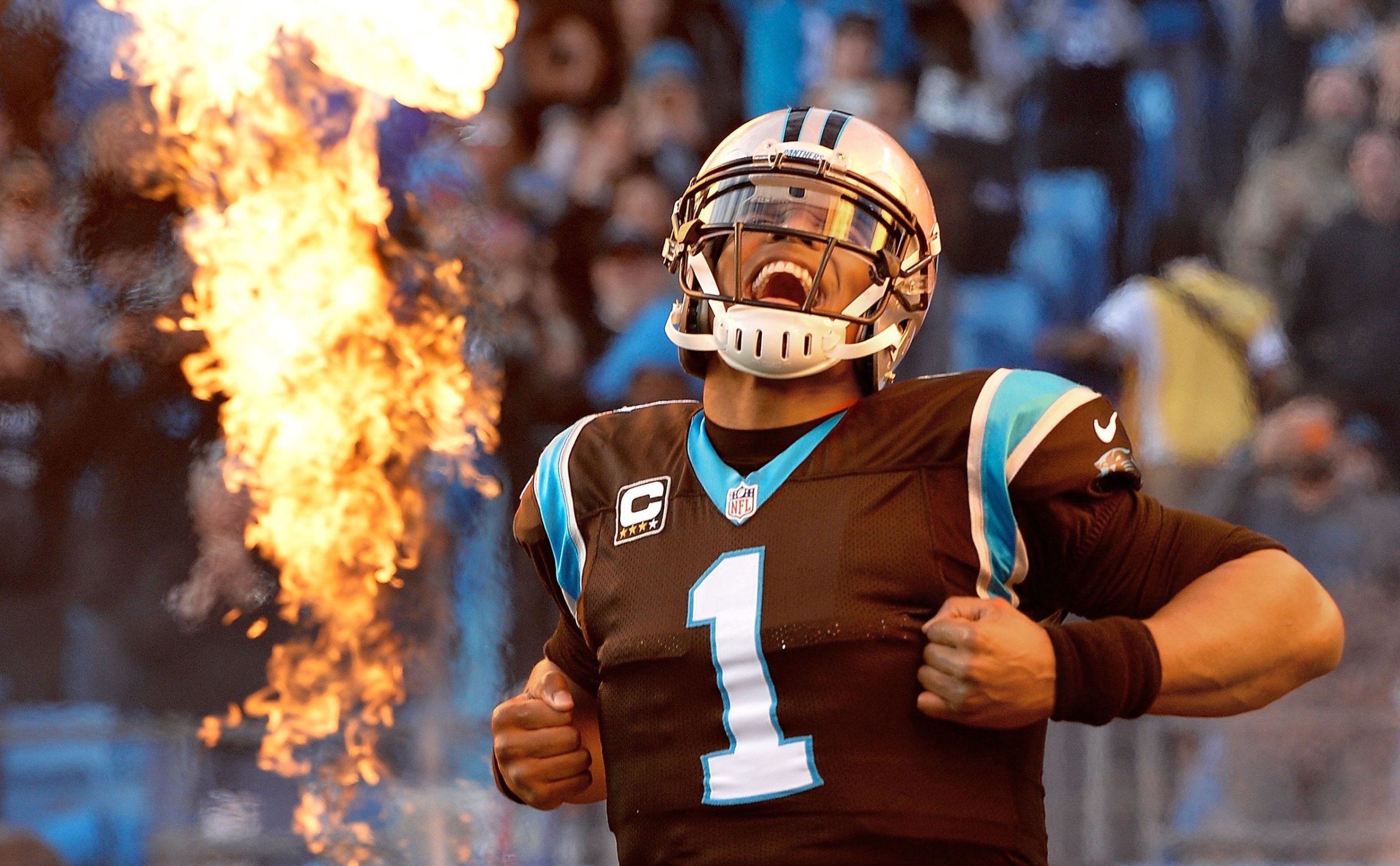 A fired-up Newton will lead Carolina against Denver and Peyton Manning in the Super Bowl on Feb. 7
