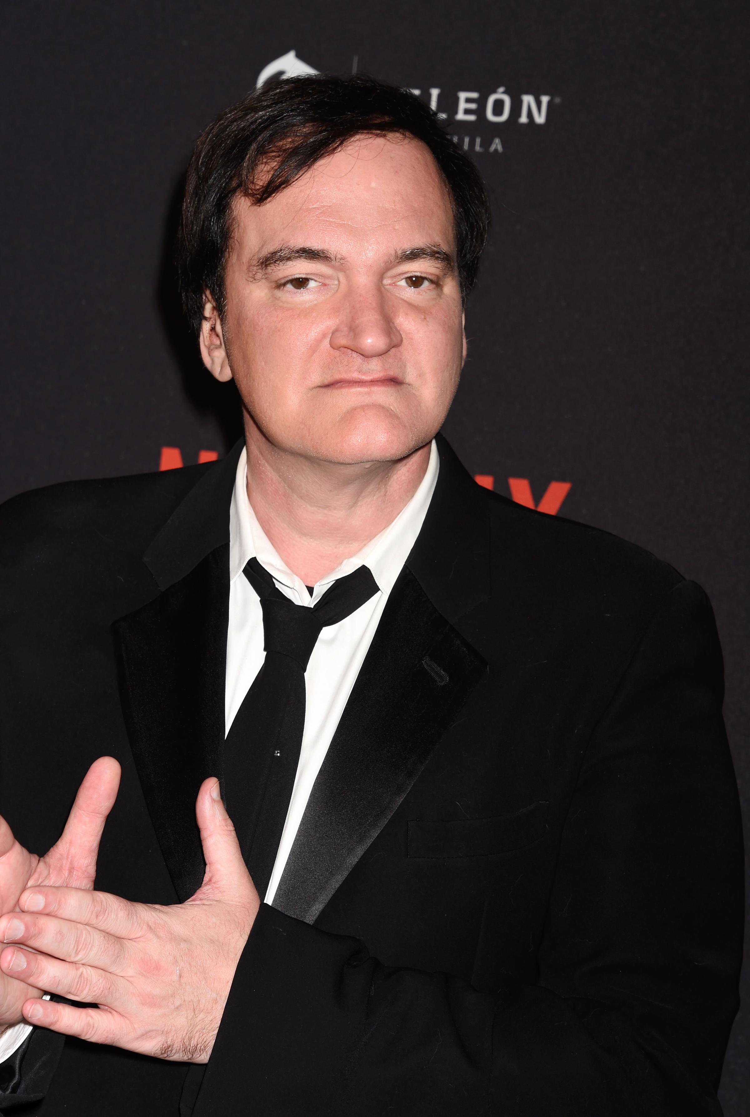 Quentin Tarantino is seen on Jan. 10, 2016 in Beverly Hills, Calif.