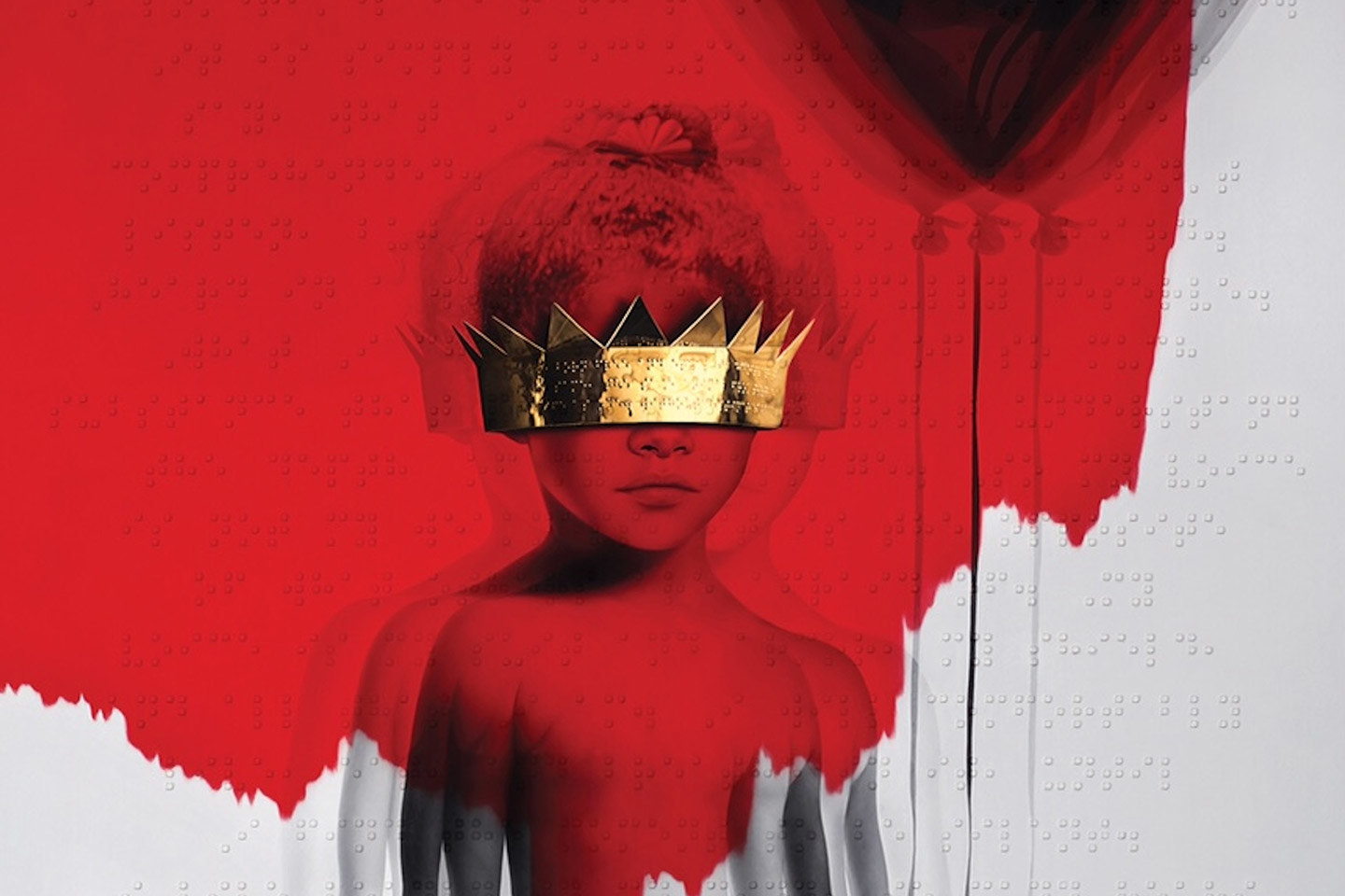 Part of the album artwork for Rihanna's new album, <i>Anti</i>, which is available now on Tidal.