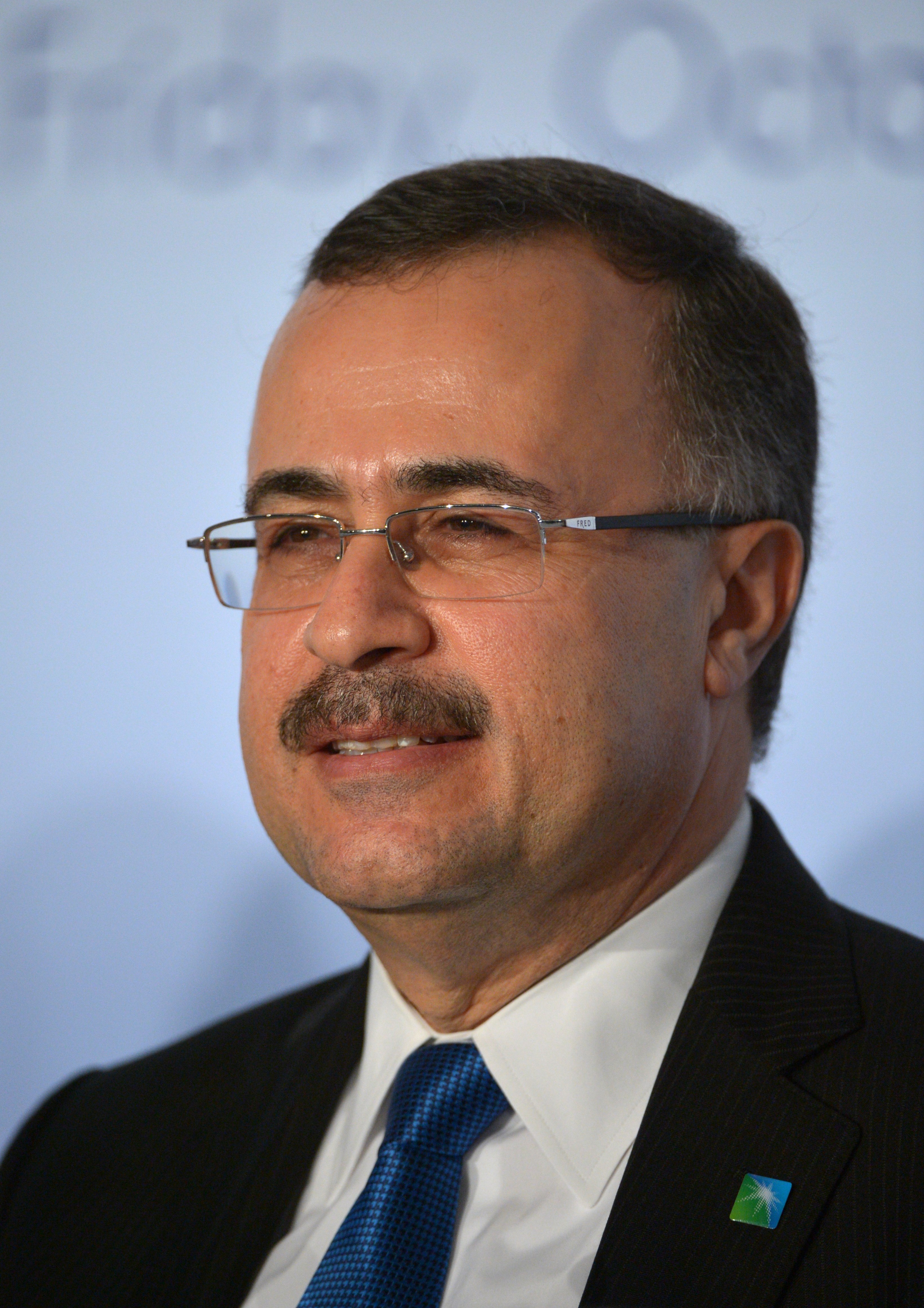 Saudi Aramco CEO Amin Nasser at a meeting of the Oil and Gas Climate Initiative (OGCI) in Paris on Oct. 16, 2015. (Eric Piermont—AFP/Getty Images)
