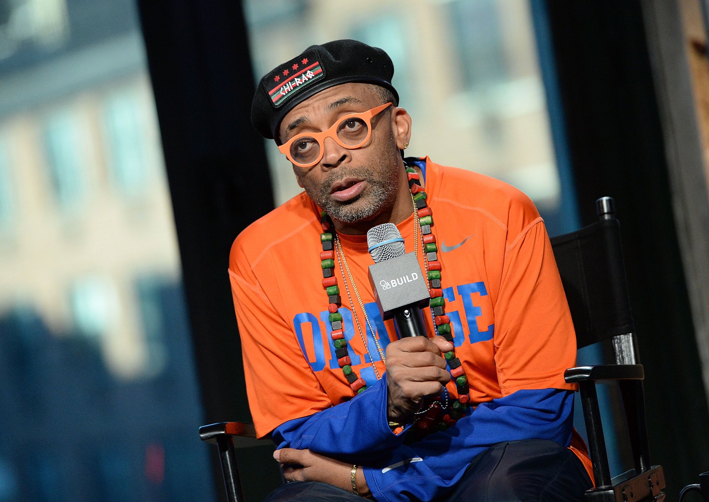 Director Spike Lee discusses the most buzzed about film this season, "Chi-Raq" at AOL Studios In New York on December 4, 2015.