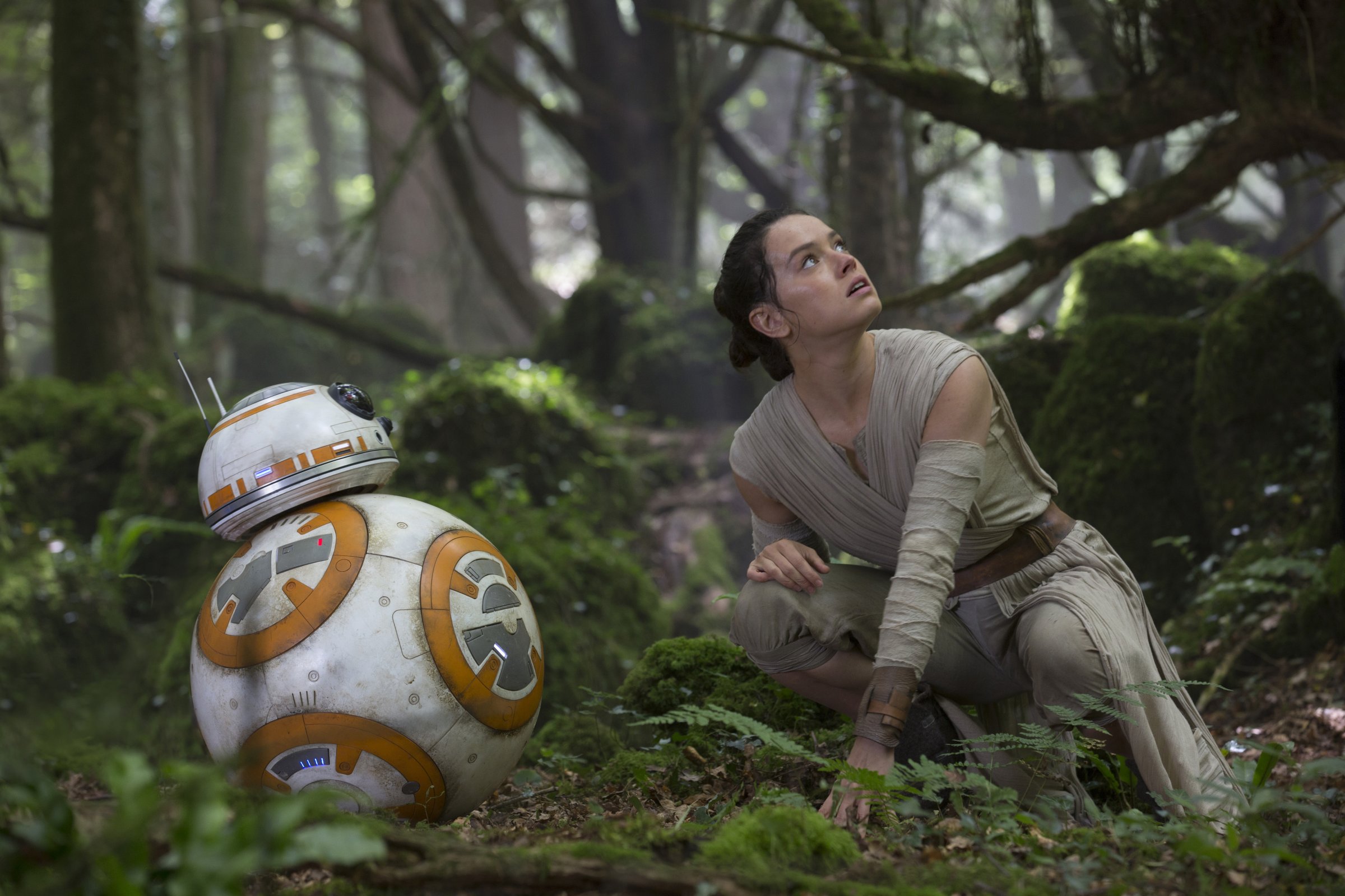 Star Wars: The Force AwakensL to R: BB-8 and Rey (Daisy Ridley)Ph: David James© 2015 Lucasfilm Ltd. &amp; TM. All Right Reserved.