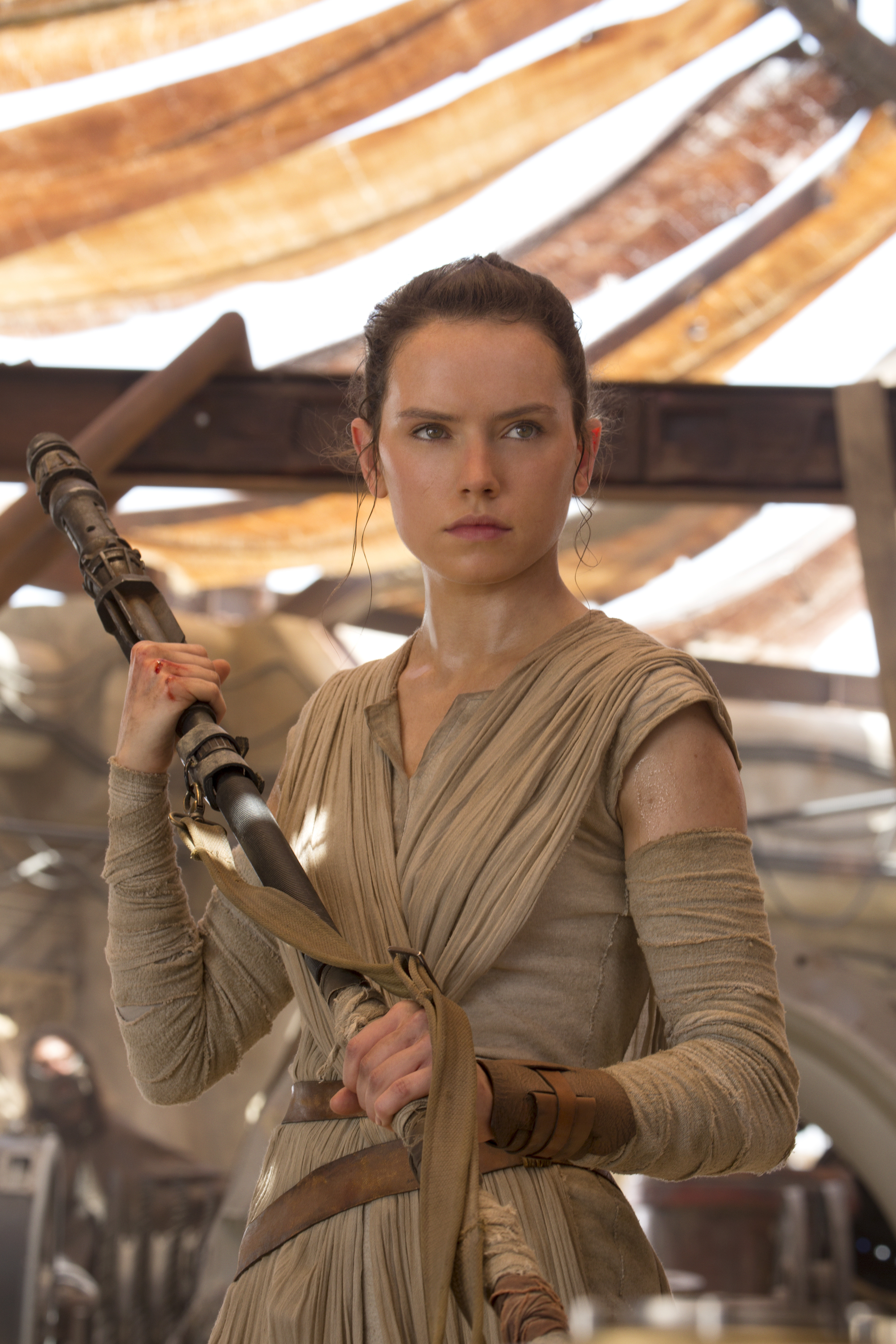 Daisy Ridley as Rey in Star Wars: The Force Awakens (Lucasfilm)