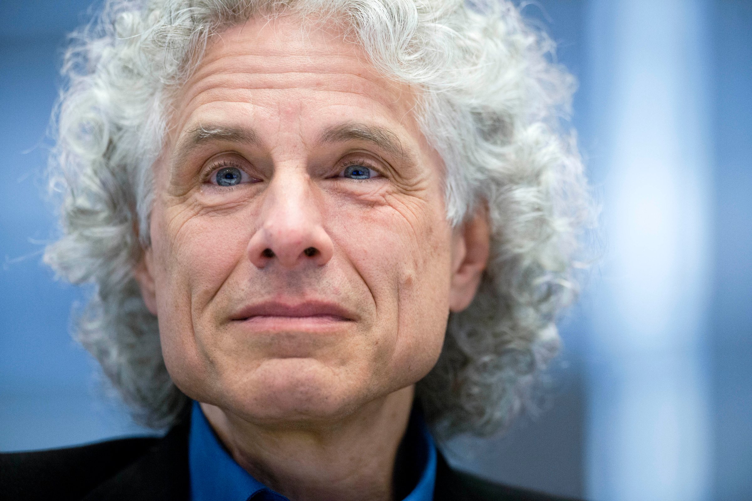 Steven Pinker during an interview in New York City on May 22, 2015.