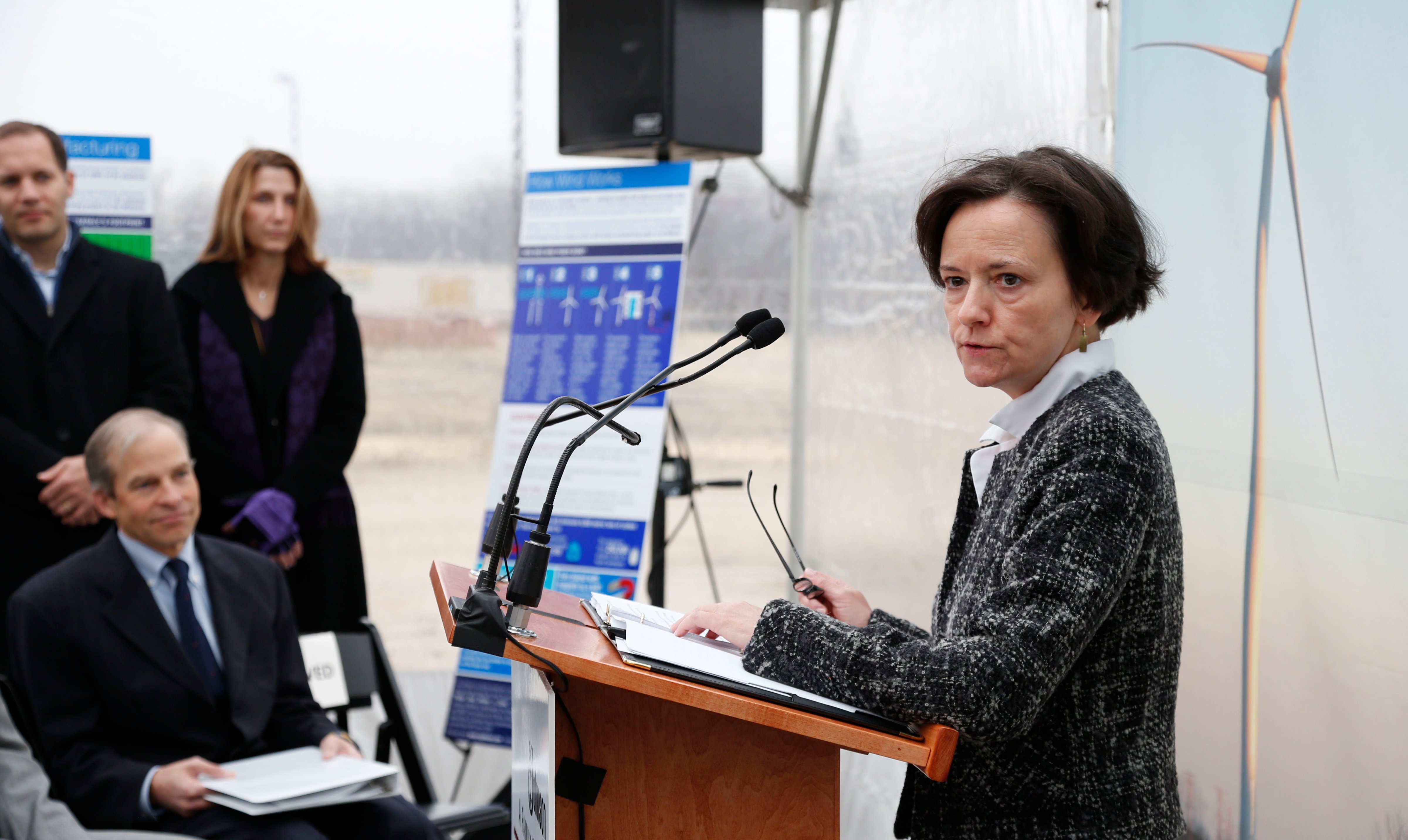 Dr. Susan Hedman, U.S. EPA region 5 Administrator, in Mt. Pleasant, Wis. on Dec. 18, 2012. (Jeffrey Phelps—SC Johnson/AP)