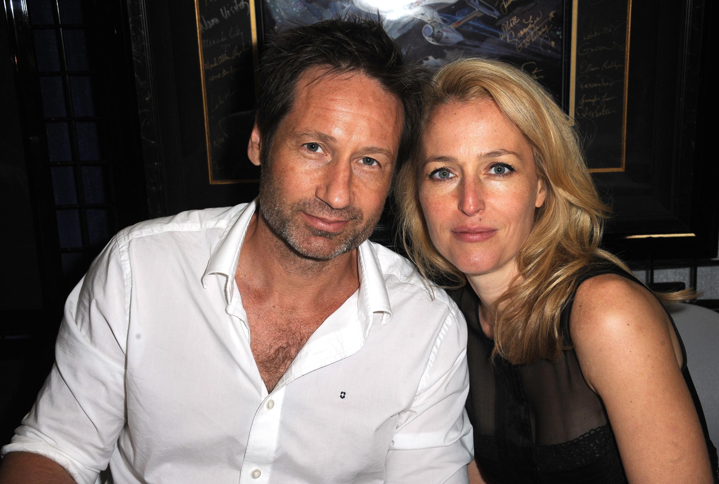 David Duchovny and Gillian Anderson are seen at Comic-Con in San Diego, Calif. on July 18, 2012.