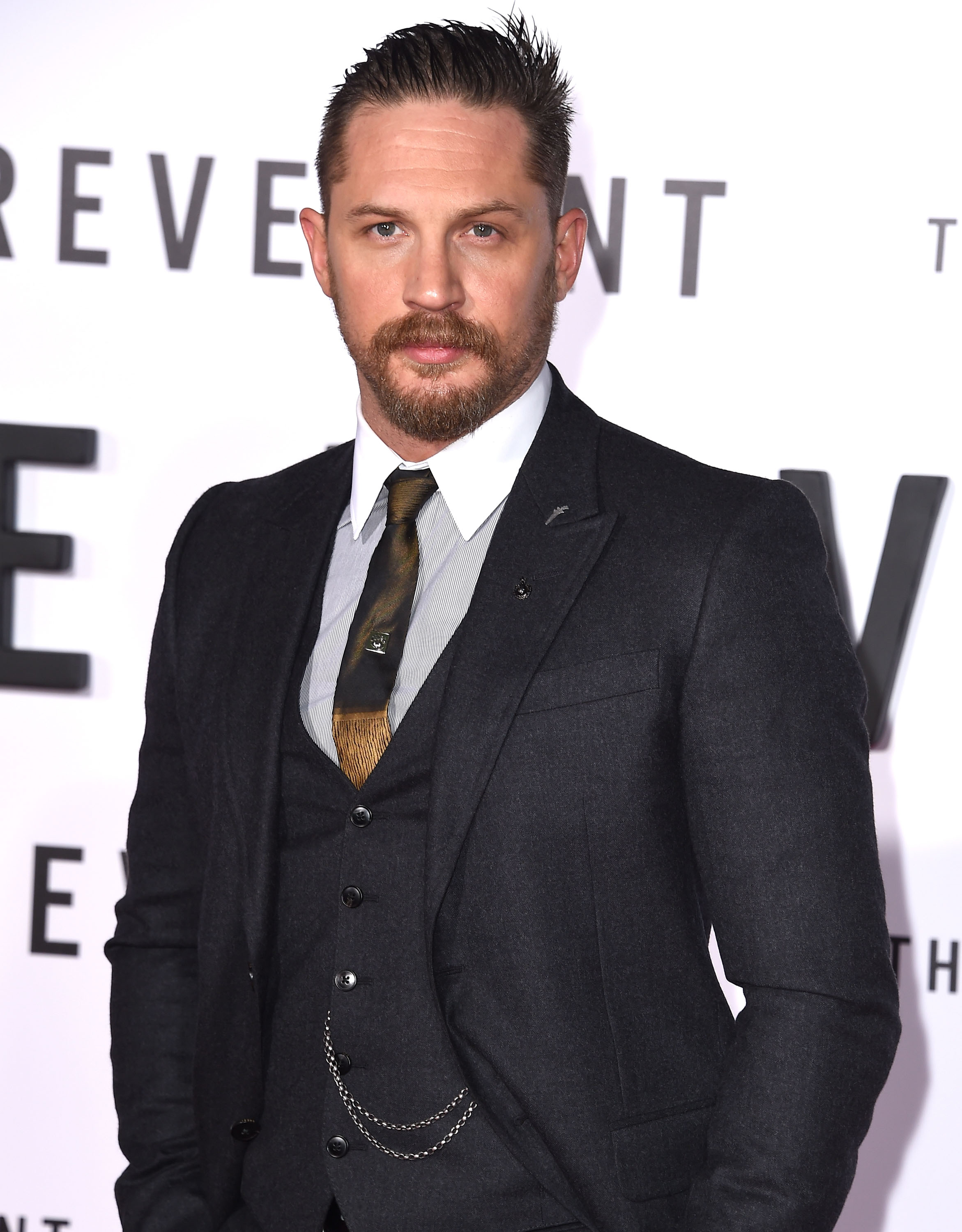Tom Hardy is seen on Dec. 16, 2015 in Hollywood, Calif.