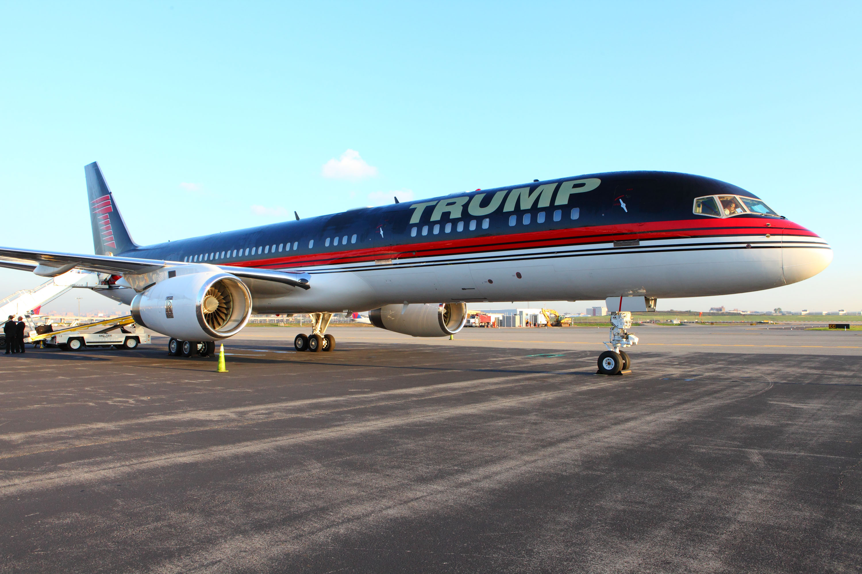 Donald Trump's Plane Does Fly-By to 'Air Force One' Theme | Time