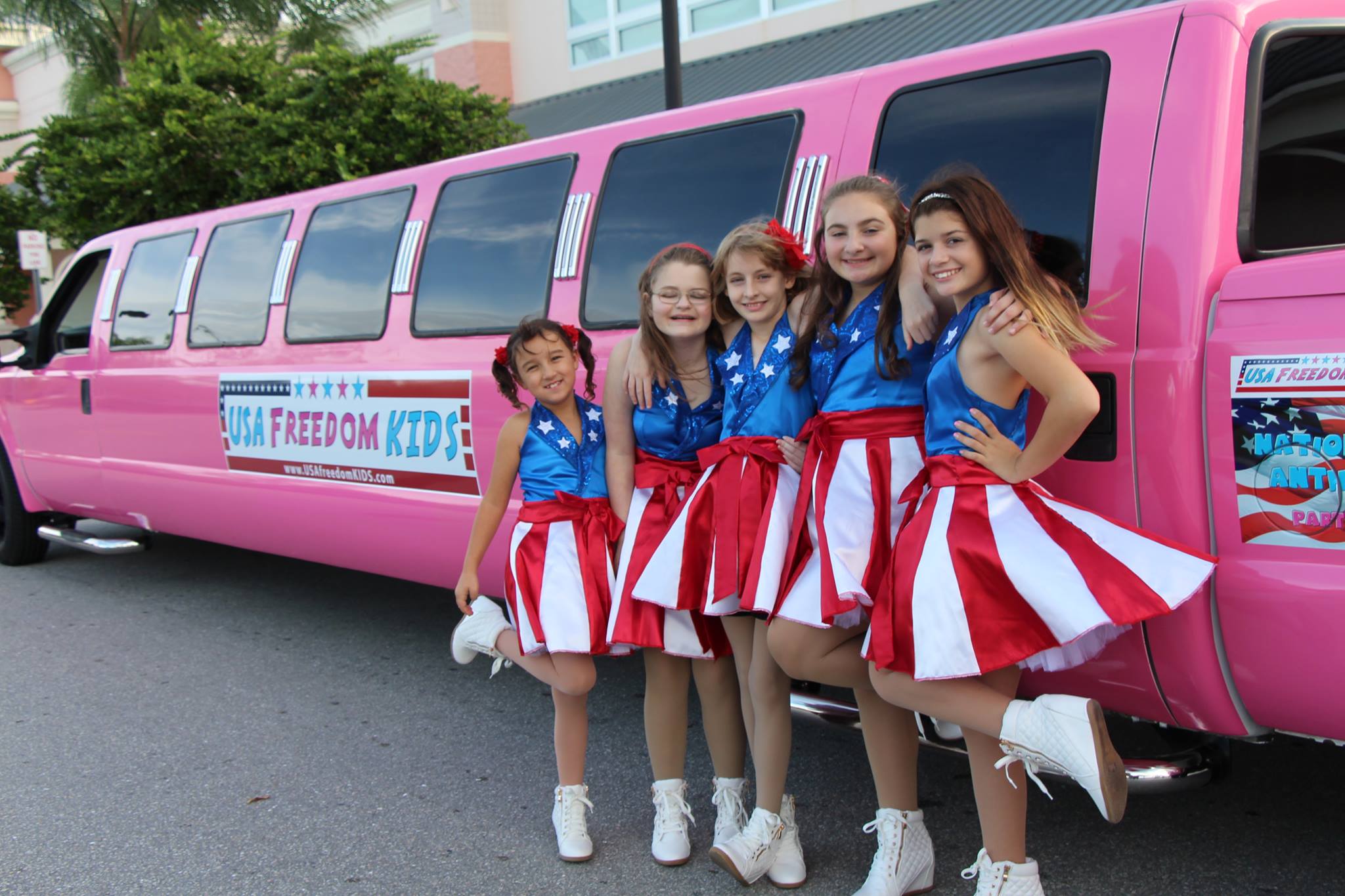 The "USA Freedom Kids" is a girl group based in Florida. They performed for Donald Trump at the Republican presidential frontrunner's rally on Jan. 13. (Courtesy Jeff Popick)