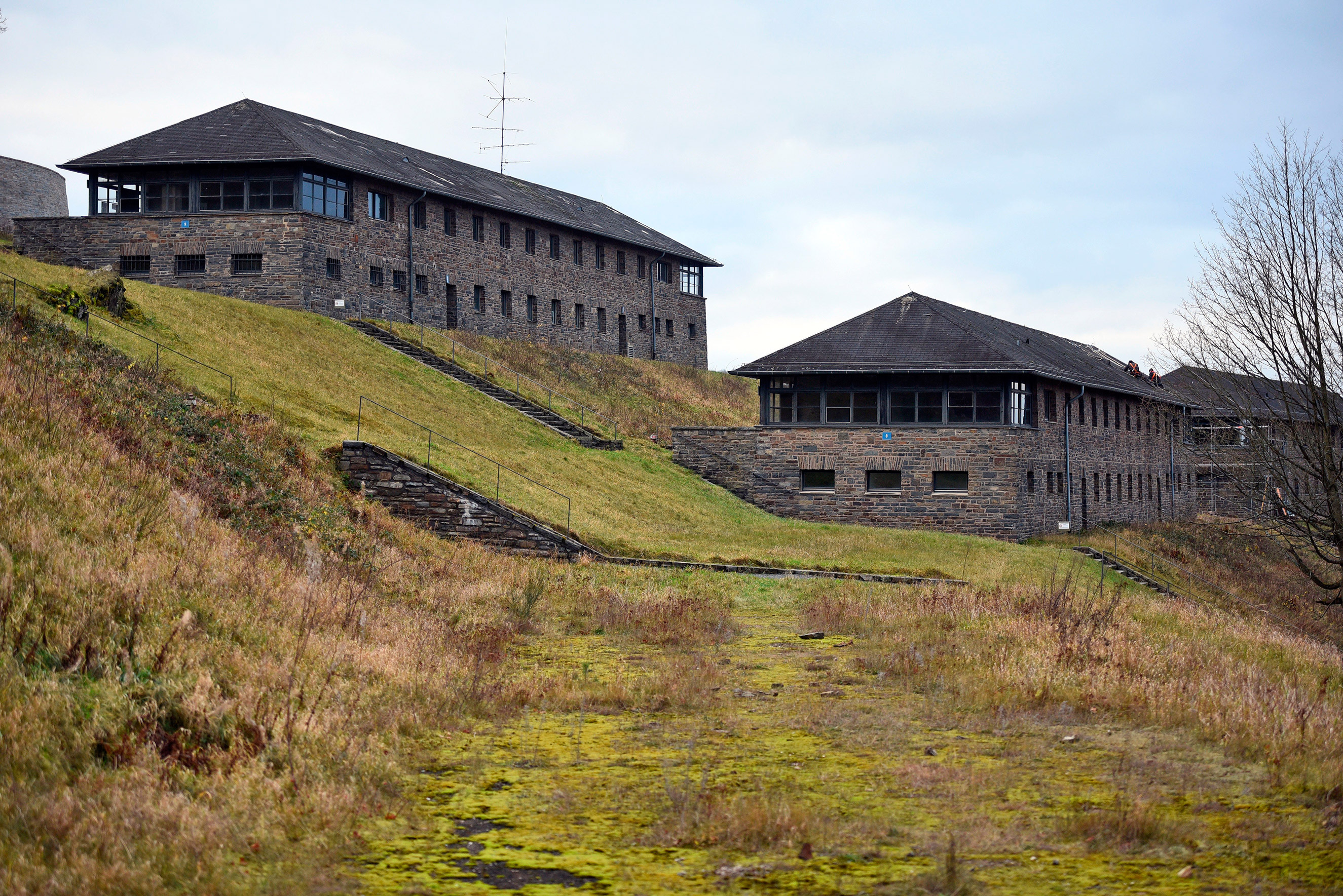 A view of the former Nazi leadership training center Vogelsang, with buildings and adjacent premises and facilities, in Schleiden, Germany,  Dec. 18, 2015. (Henning Kaiser—DPA/Landov)