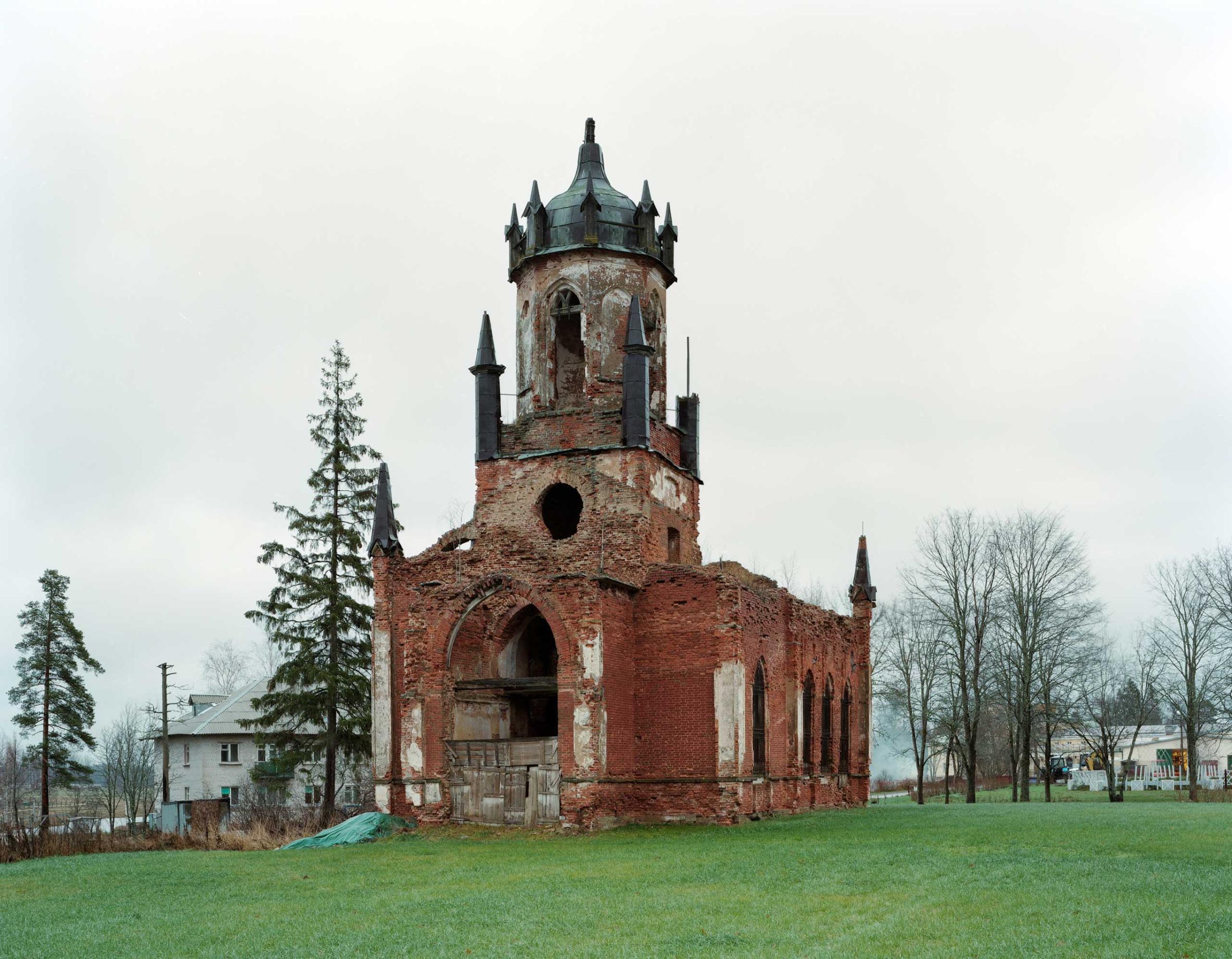 Church ruins. The series reflects on the role and place of the ruined church in contemporary Russian landscape, and on how it relates to the perception of time and history in present-day Russia.
