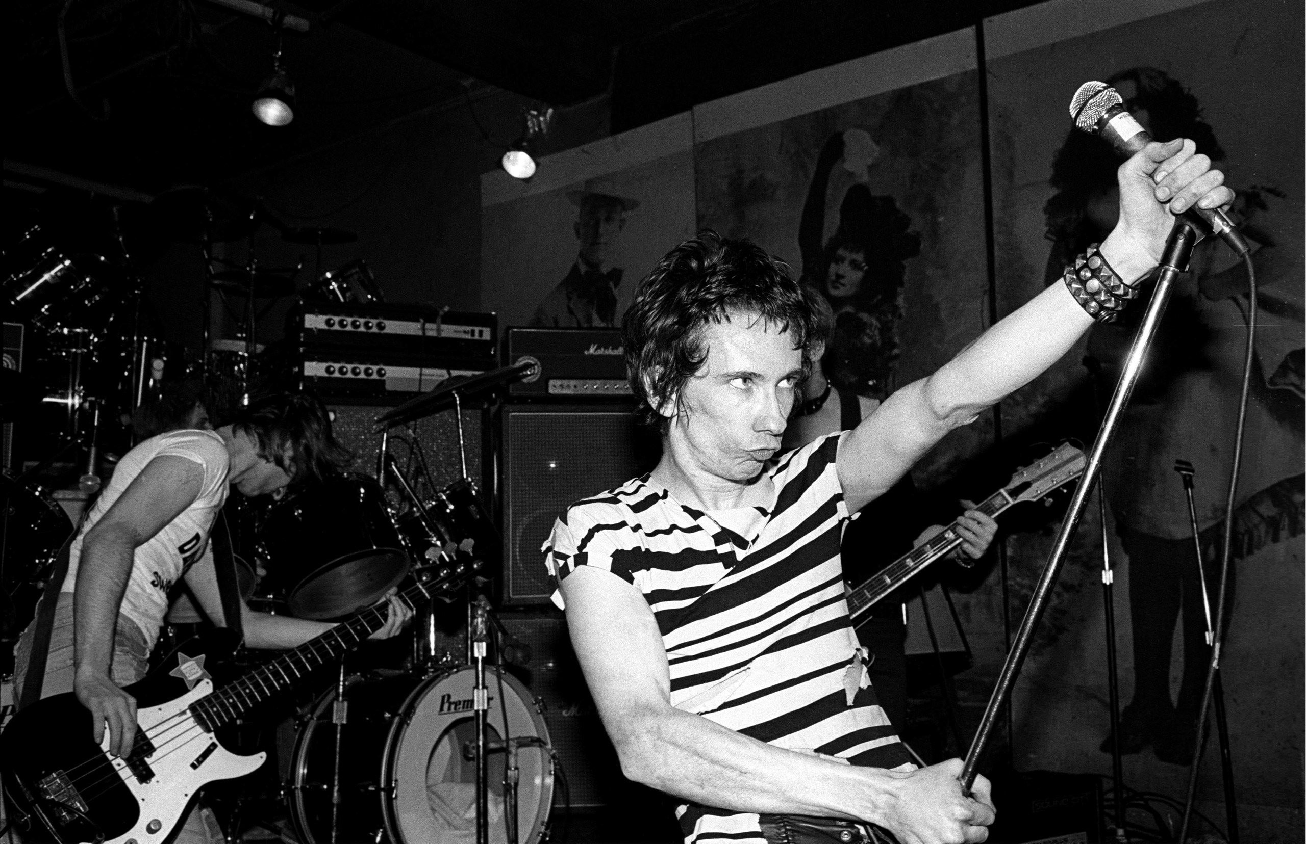Dead Boys performing at CBGB in 1977.