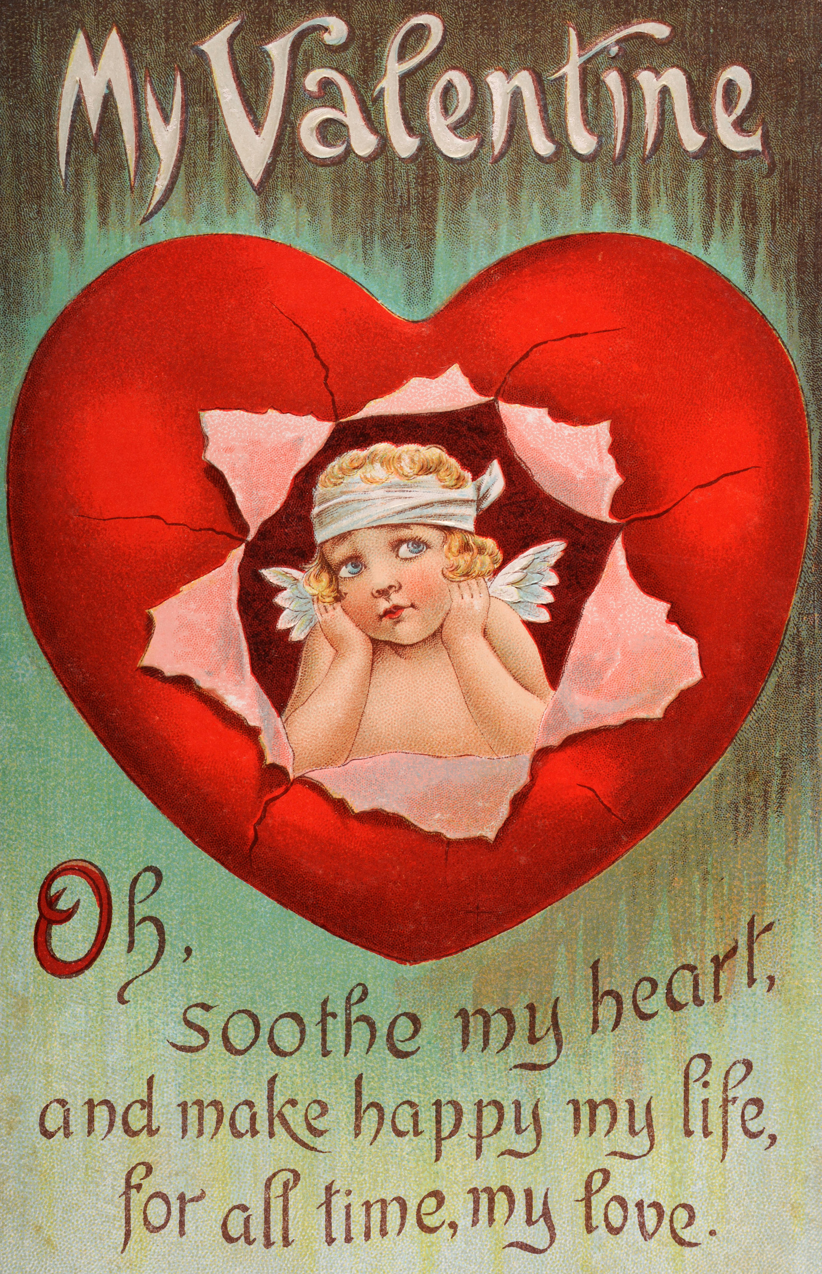 Vintage Valentine's Day card circa 1900.