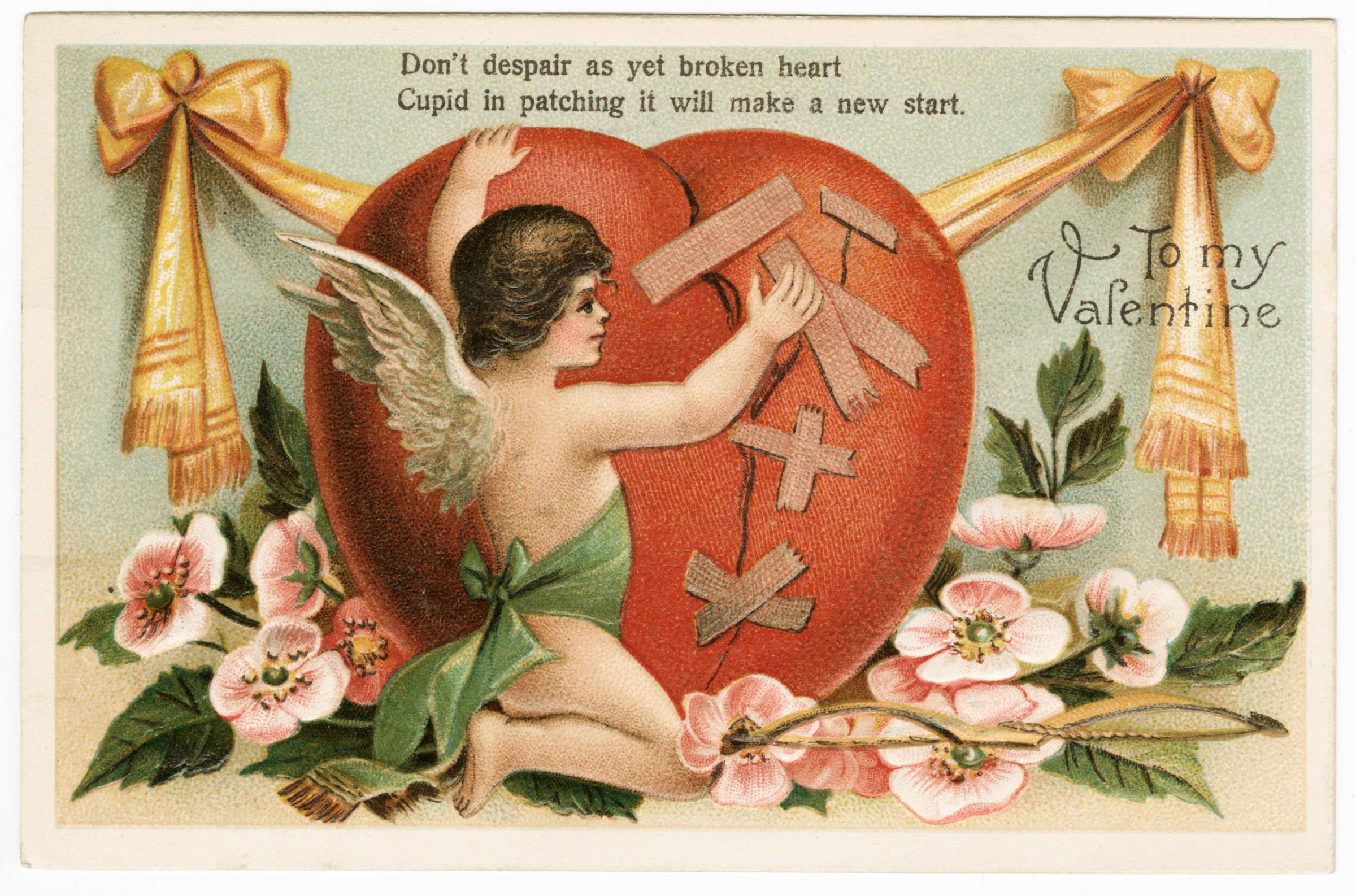 Vintage Valentine's Day card circa 1909.