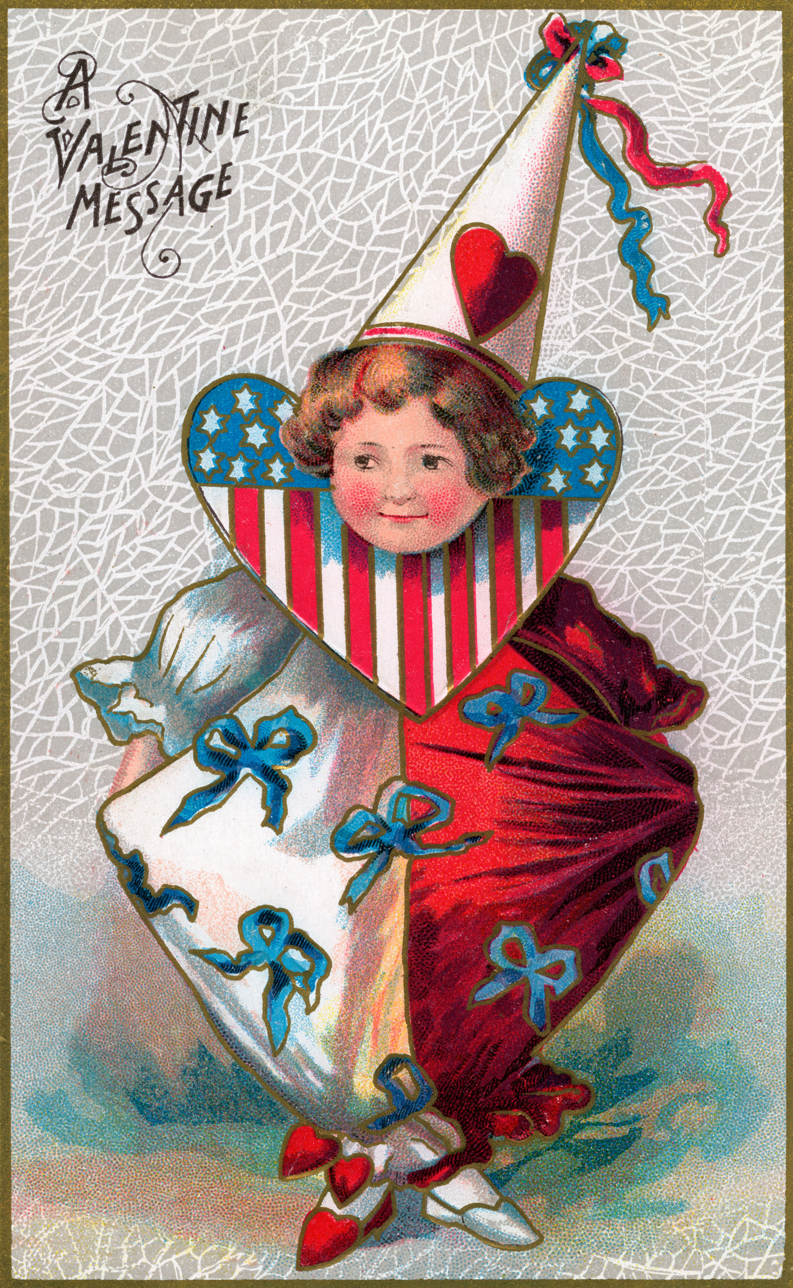 Vintage Valentine's Day card circa 1907.