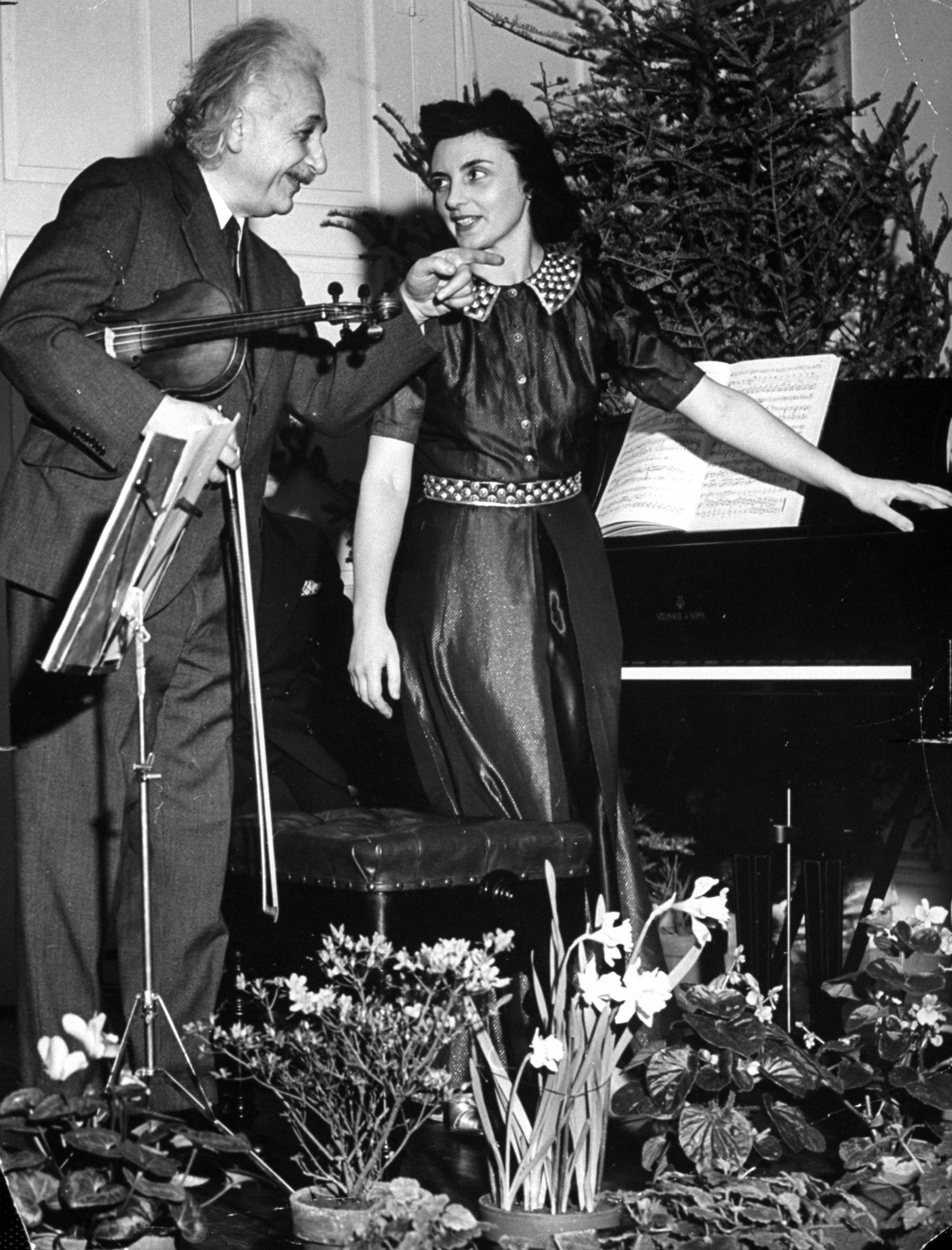 Albert Einstein's Violin Recital, 1941.