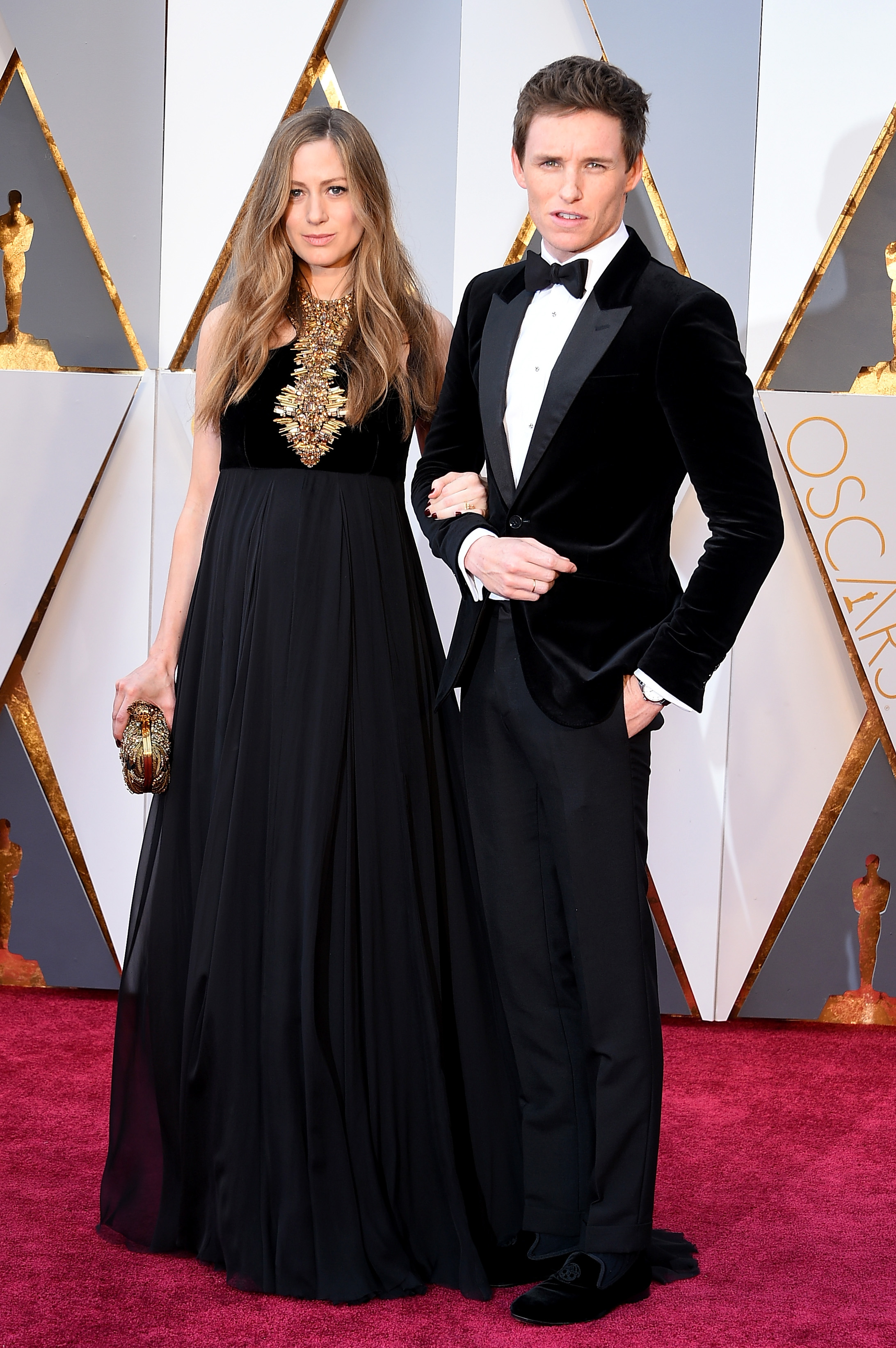 Hannah Redmayne and Eddie Redmayne attend the 88th Annual Academy Awards on Feb. 28, 2016 in Hollywood, Calif.