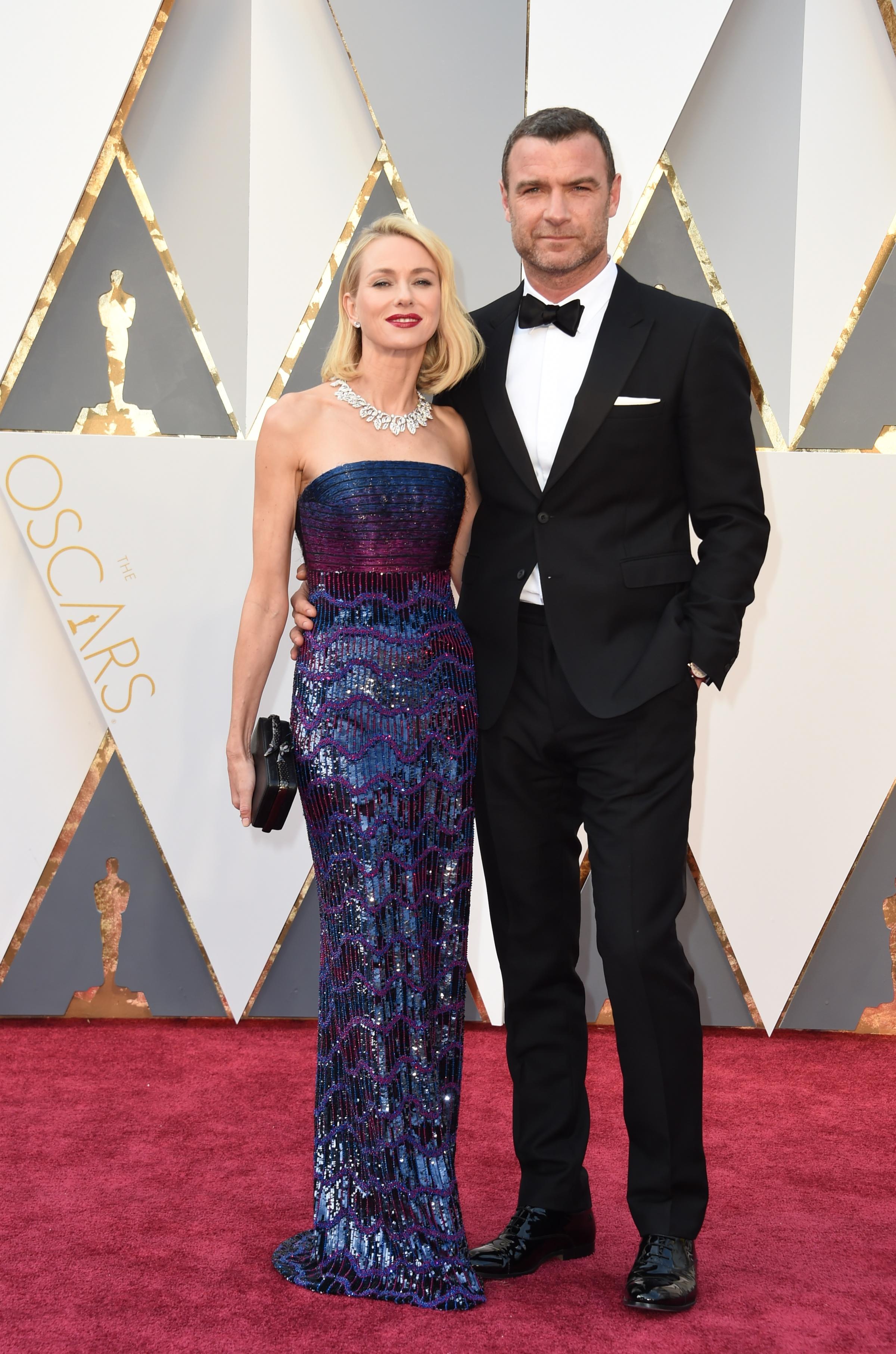 Naomi Watts and Liev Schreiber attend the 88th Annual Academy Awards on Feb. 28, 2016 in Hollywood, Calif.
