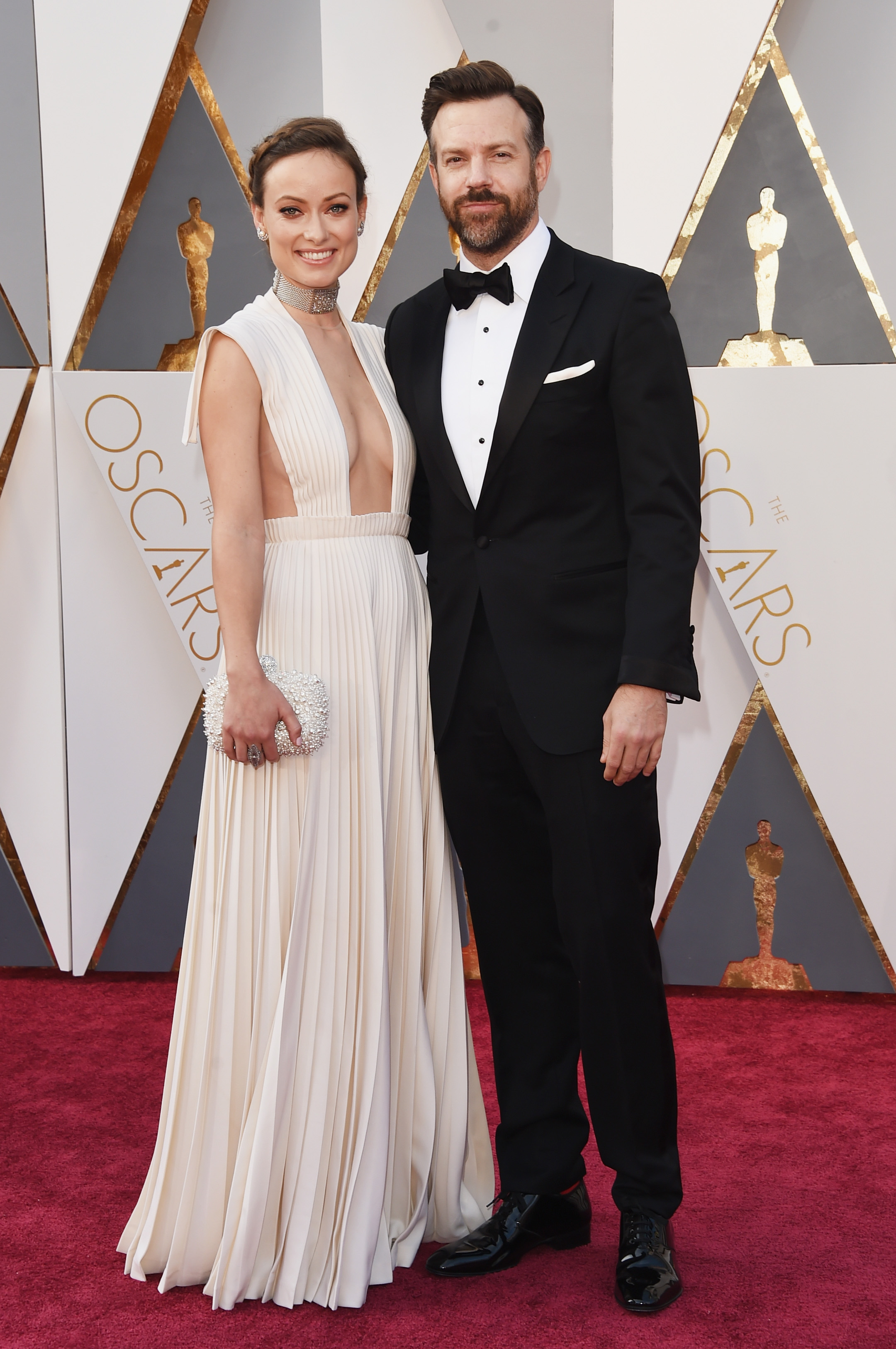 Olivia Wilde and Jason Sudeikis attend the 88th Annual Academy Awards on Feb. 28, 2016 in Hollywood, Calif.