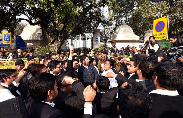 Lawyers Attack Journalists, JNUSU President Kanhaiya Kumar Produced At Patiala House Court