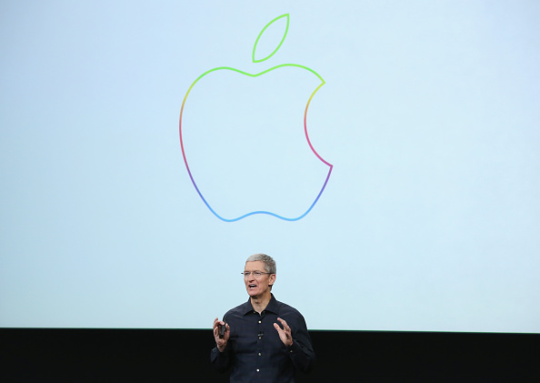 Apple CEO Tim Cook speaks during an event introducing new iPads at Apple's headquarters October 16, 2014 in Cupertino, California. (Justin Sullivan/Getty Images)
