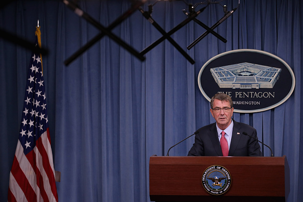 U.S. Secretary of Defense Ashton Carter announces new regulations that the military hopes will increase retention of troops that want to have families while preserving readiness during a news conference at the Pentagon in Arlington, Va., on Jan. 28, 2016.