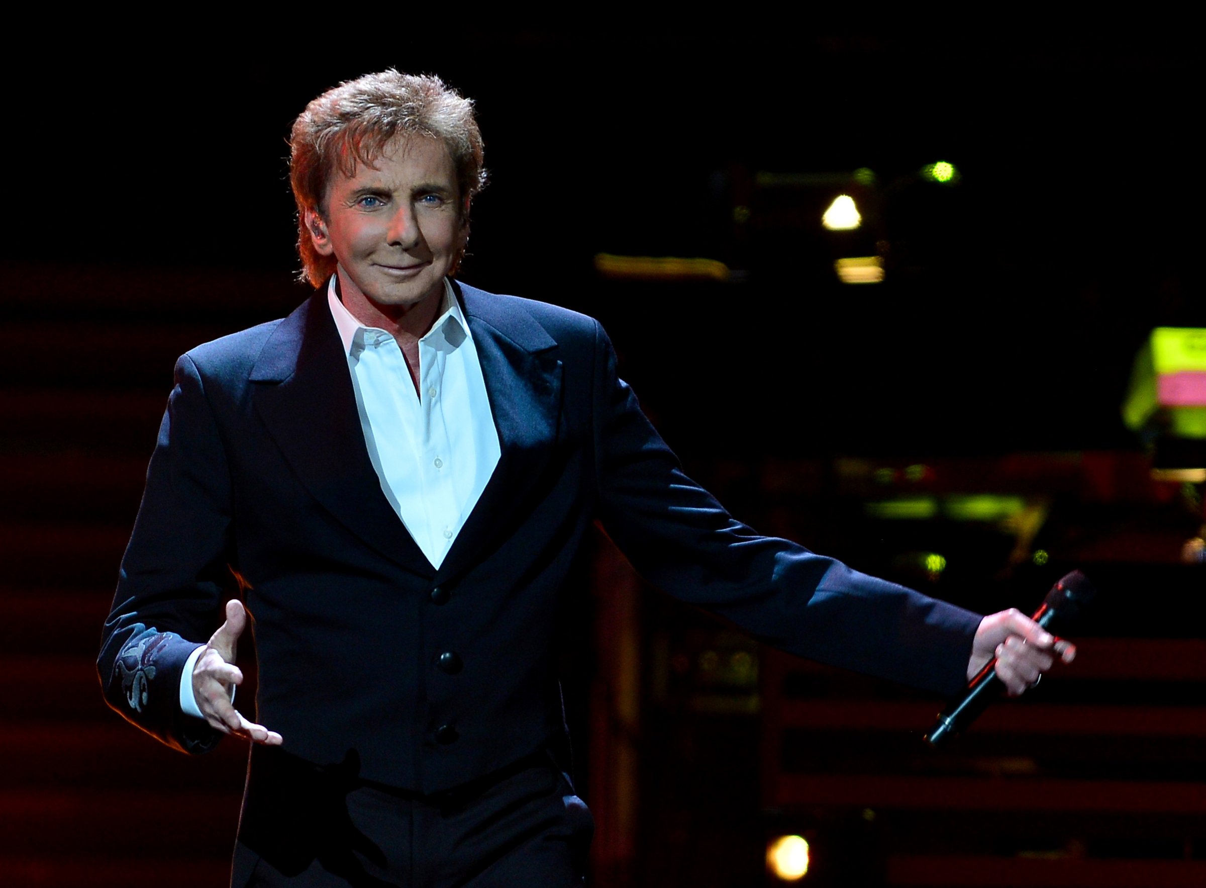 Barry Manilow performs during his One Last Time. at BB&T Center in Sunrise, Fl. on Feb. 5, 2016.
