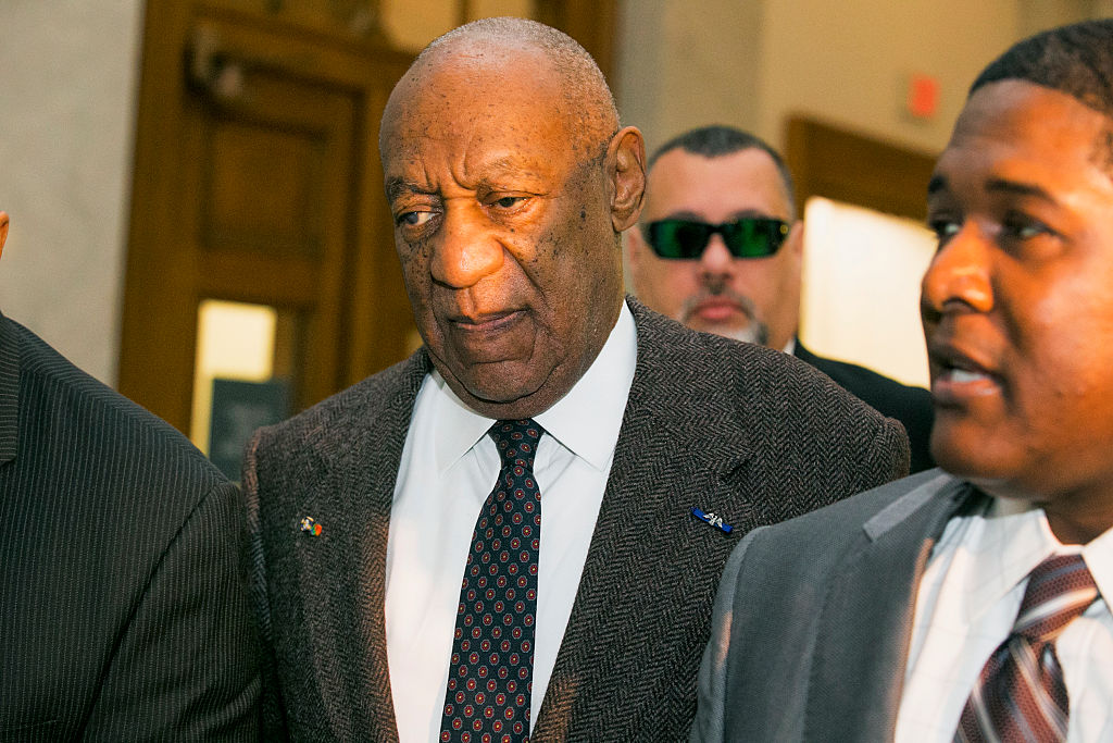 Bill Cosby at the Montgomery County Courthouse in Pennsylvania, where a judge denied a motion to have the case against him dismissed on Wednesday. (Pool)