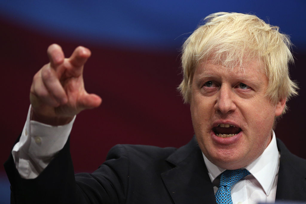 London Mayor Boris Johnson speaks on the third day of the Conservative party conference on Oct. 6, 2015 in Manchester, England. (Dan Kitwood&mdash;Getty Images)