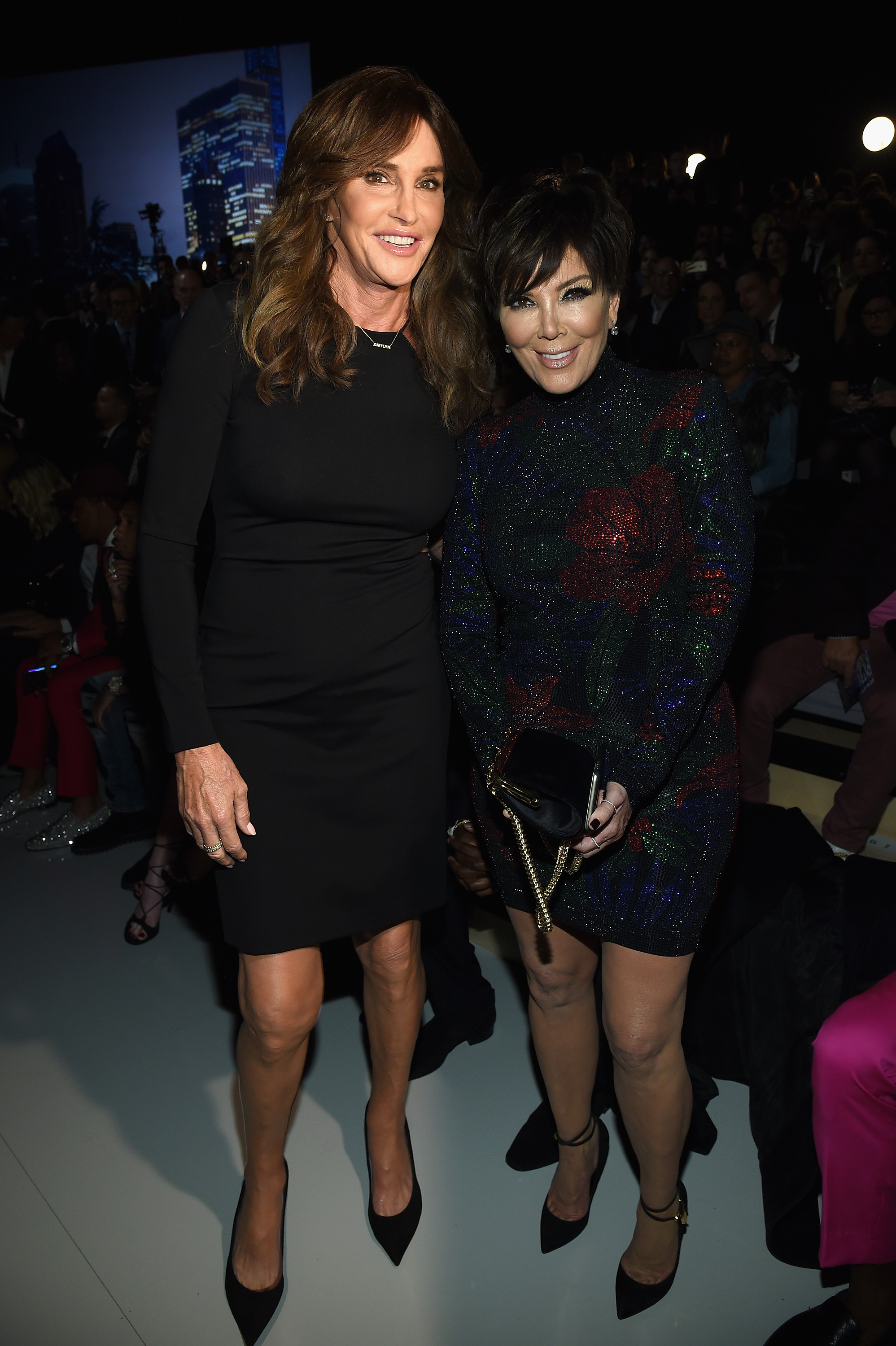 Caitlyn Jenner and Kris Jenner attend the 2015 Victoria's Secret Fashion Show at Lexington Avenue Armory on Nov. 10, 2015 in New York City.