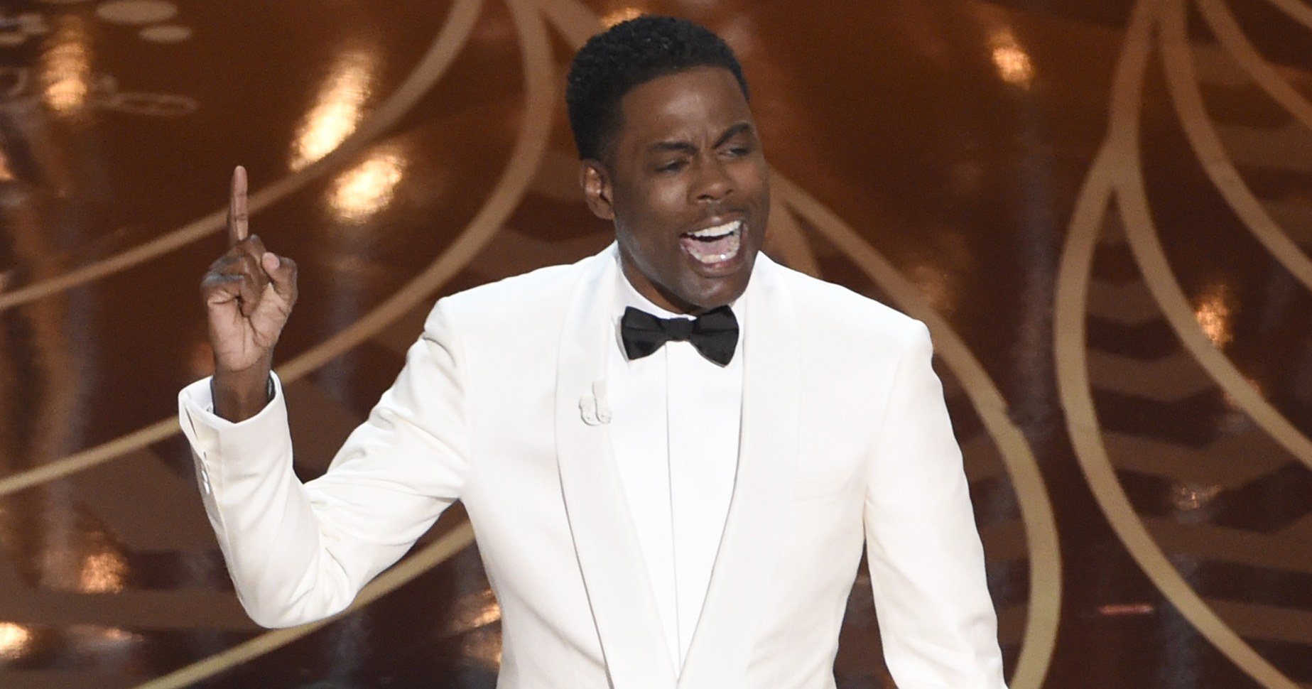 Chris Rock speaks at the Oscars on Feb. 28, 2016 in Hollywood, Calif.
