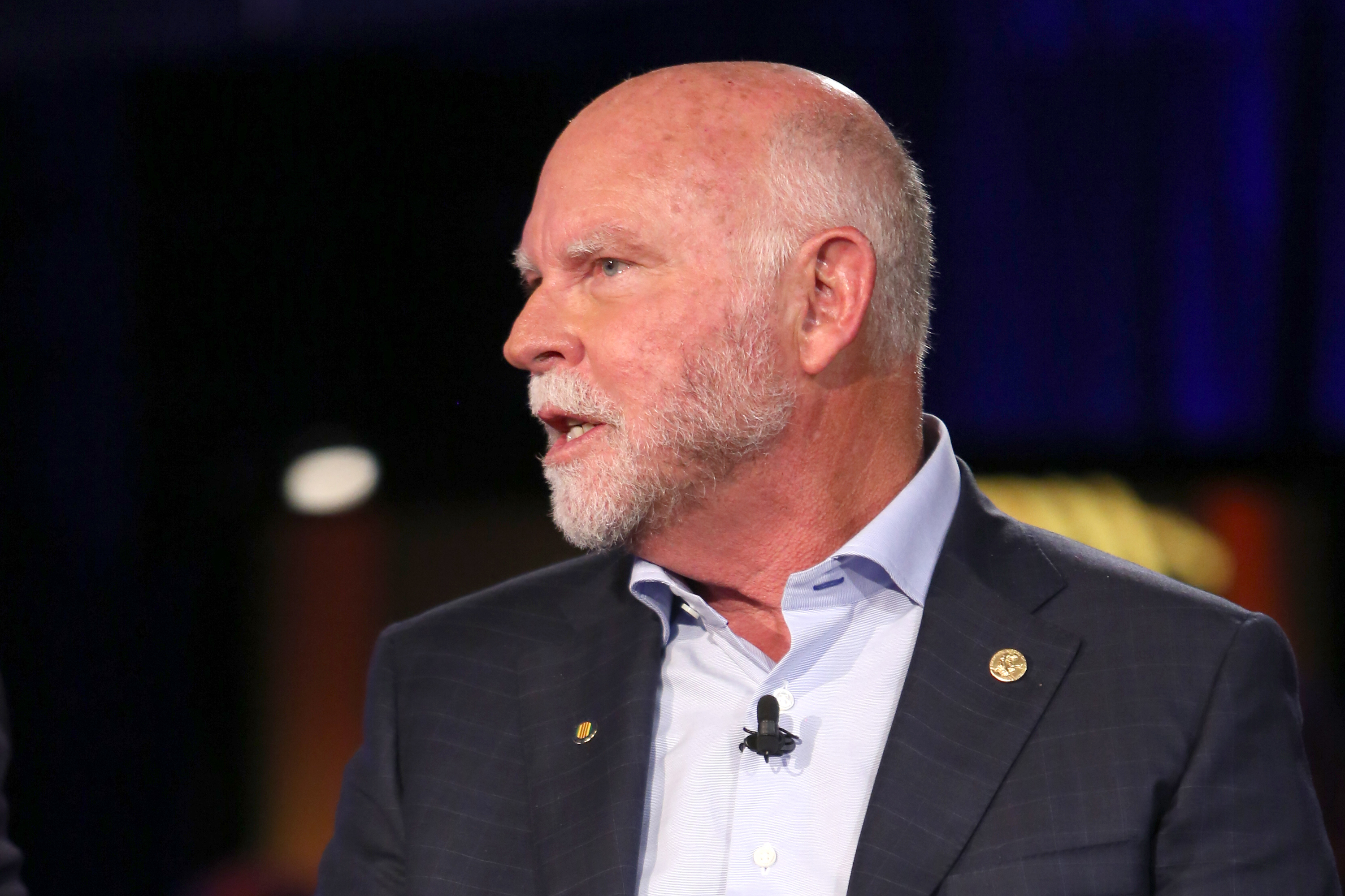 Craig Venter discusses human genome mapping and its impact on healthcare, in New York City on Sept. 29, 2015. (Adam Jeffery—NBCU/Getty Images)