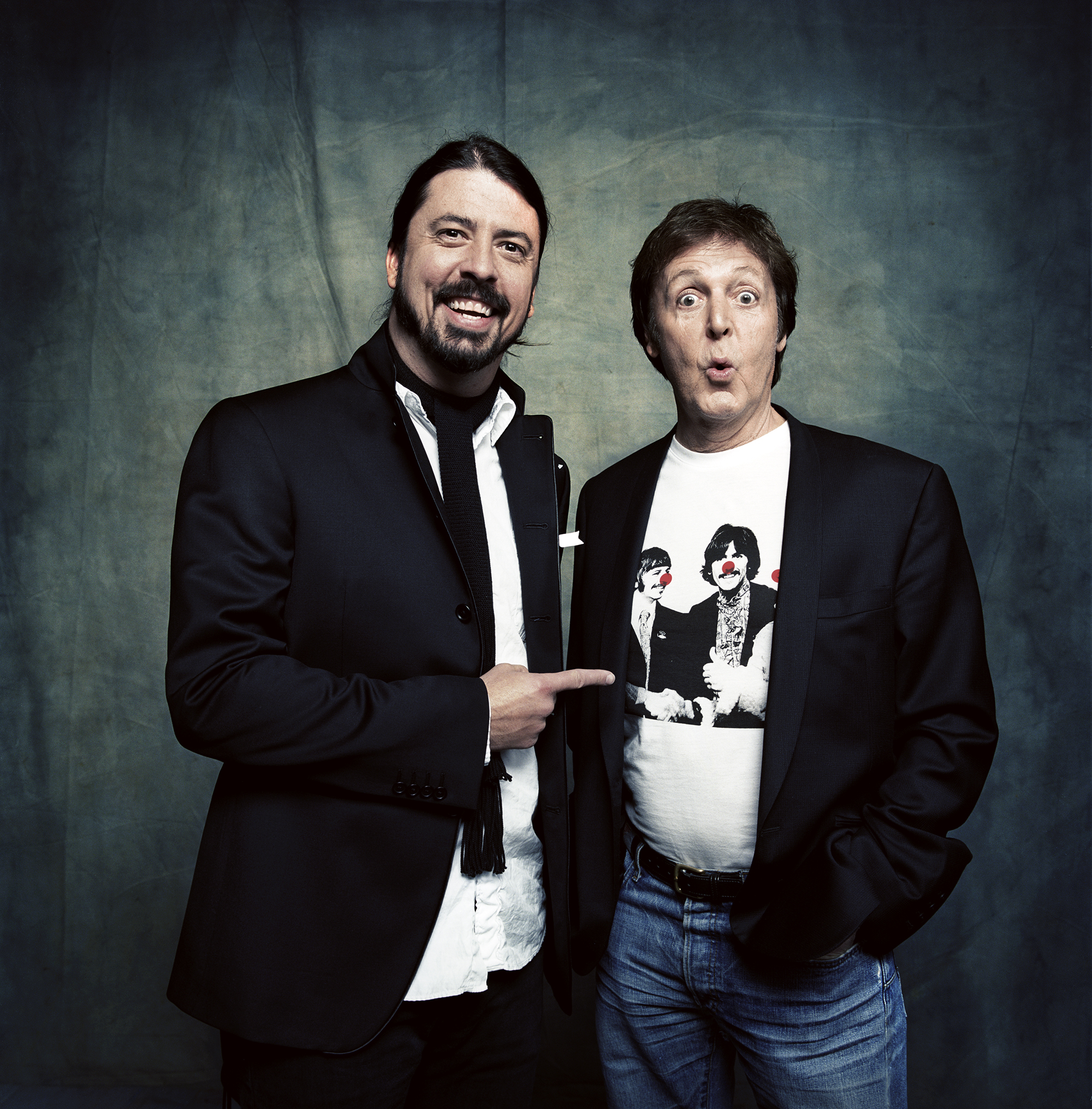 Dave Grohl and Paul McCartney, 2009.