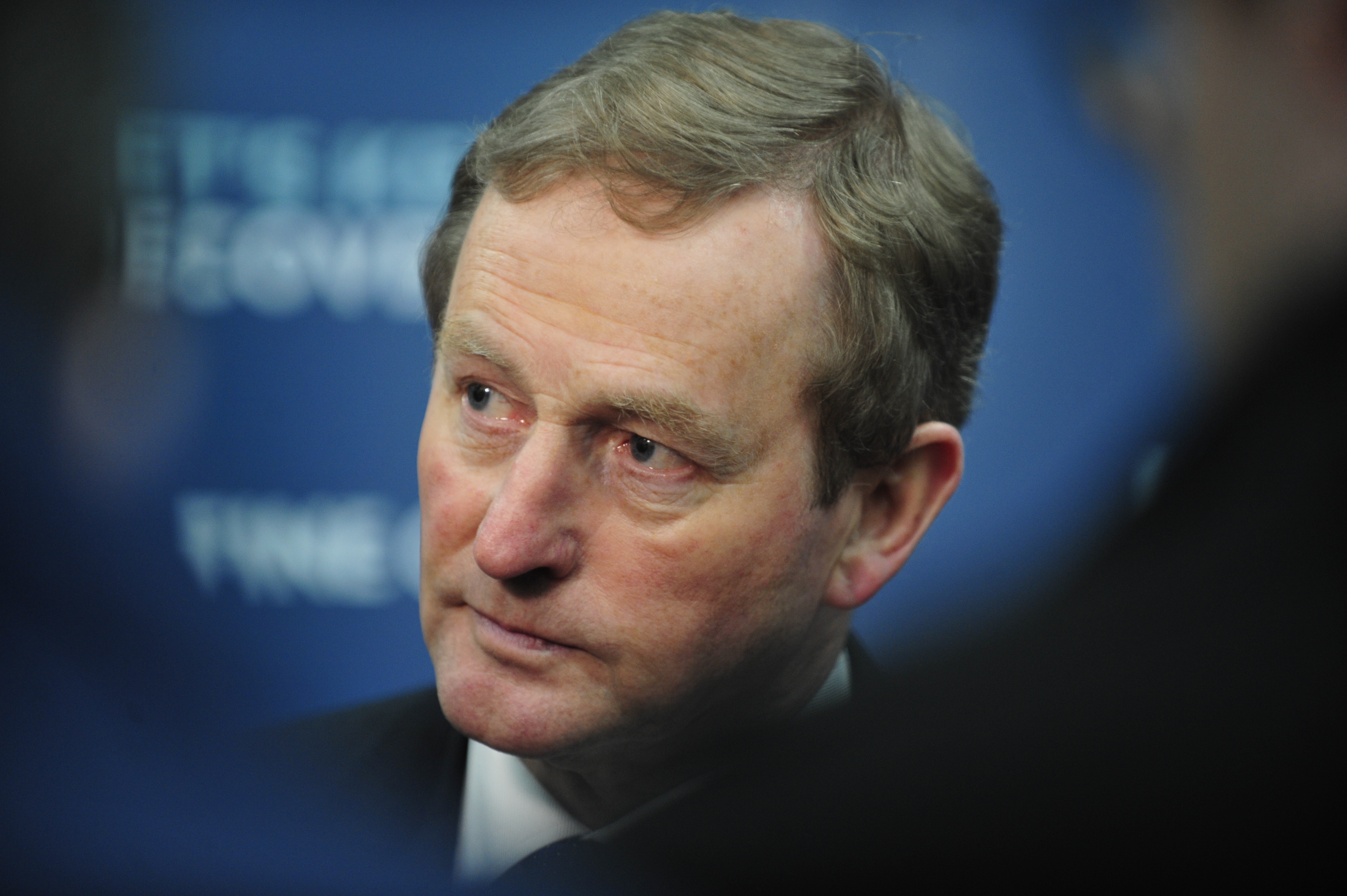 Fine Gael Leader Enda Kelly Campaigns Ahead Of The General Election