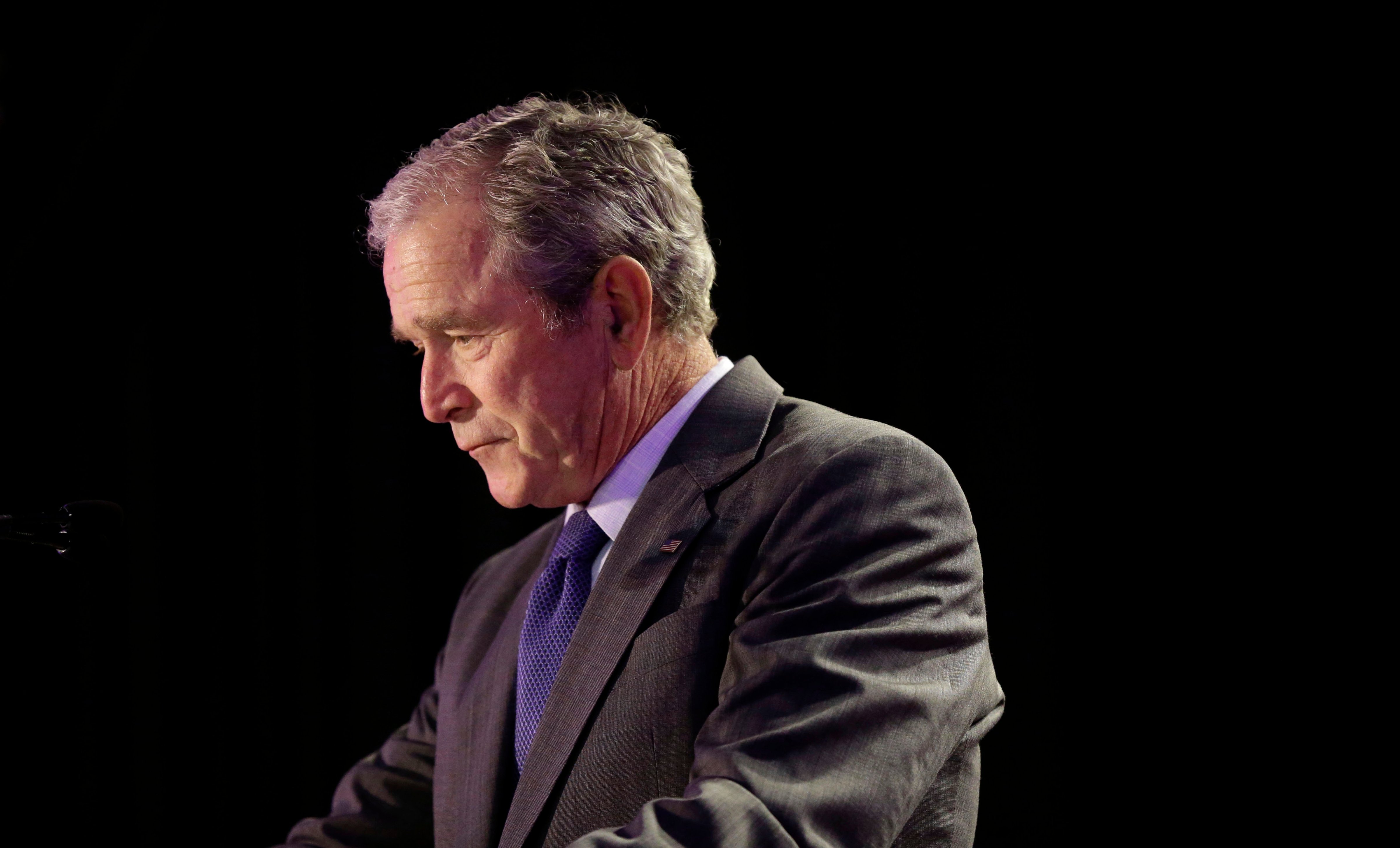 George W. Bush in New Orleans, on Aug. 28, 2015. (Gerald Herbert—AP)
