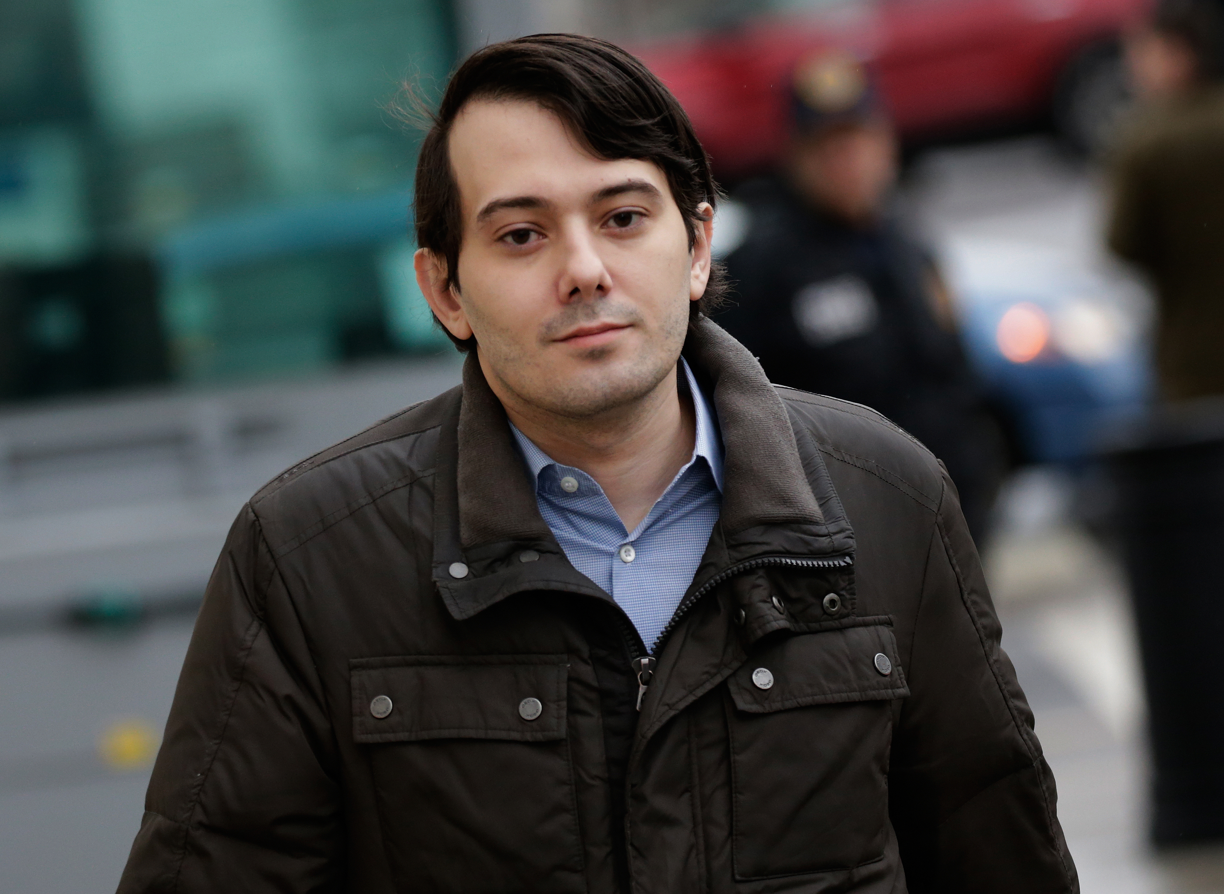 Martin Shkreli, former chief executive officer of Turing Pharmaceuticals LLC, arrives at federal court in the Brooklyn borough of New York, U.S., on Wednesday, Feb. 3, 2016. Shkreli, charged with securities fraud and called before a congressional panel, has replaced his legal team with Benjamin Brafman, the lawyer who helped get Sean "Diddy" Combs acquitted of gun and bribery charges in 2001. (Bloomberg&mdash;Bloomberg via Getty Images)