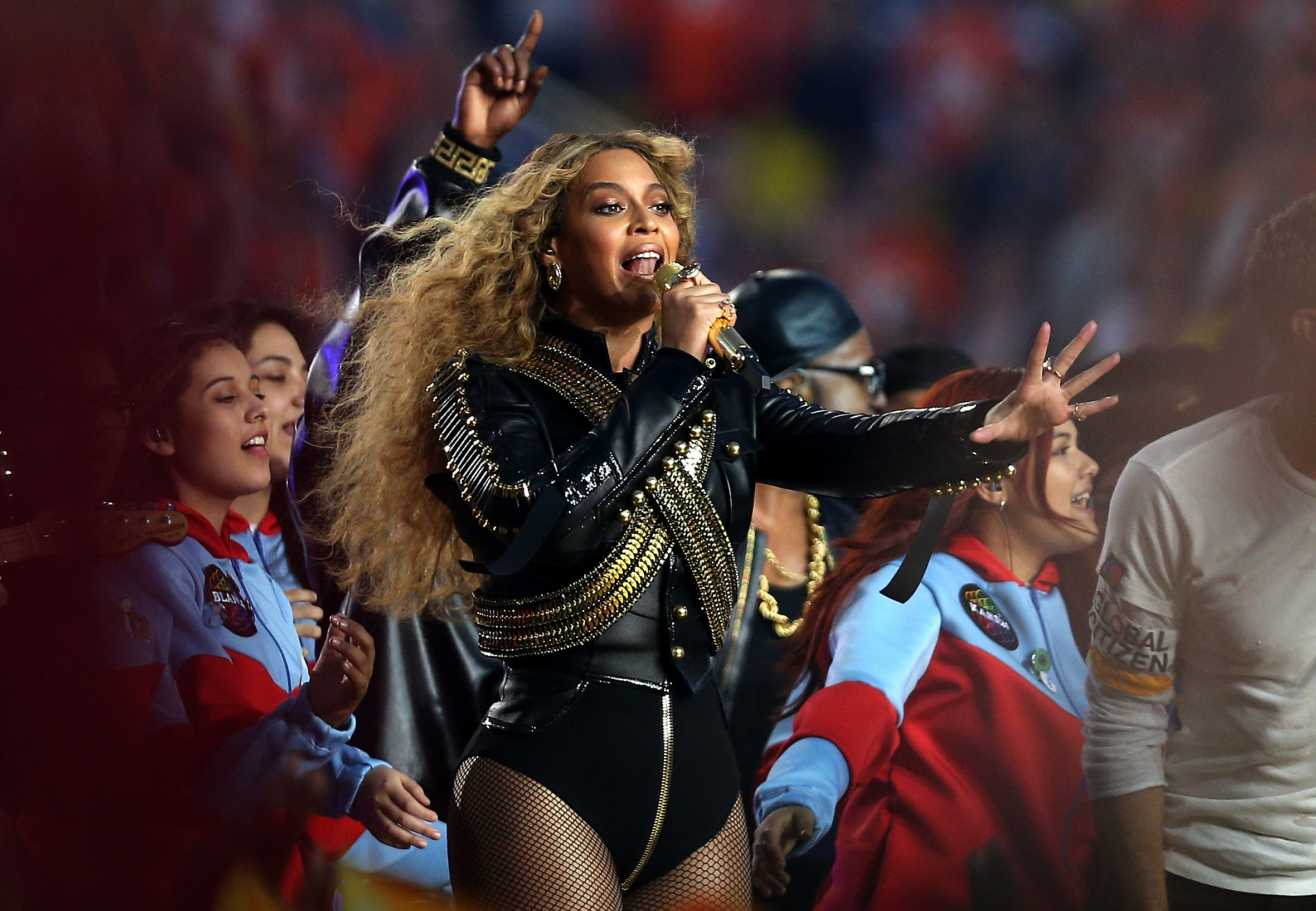 Beyonc&eacute; performs during the Pepsi Super Bowl 50 Halftime Show at Levi's Stadium in Santa Clara, Calif., on Feb. 7, 2016 (Patrick Smith—Getty Images)
