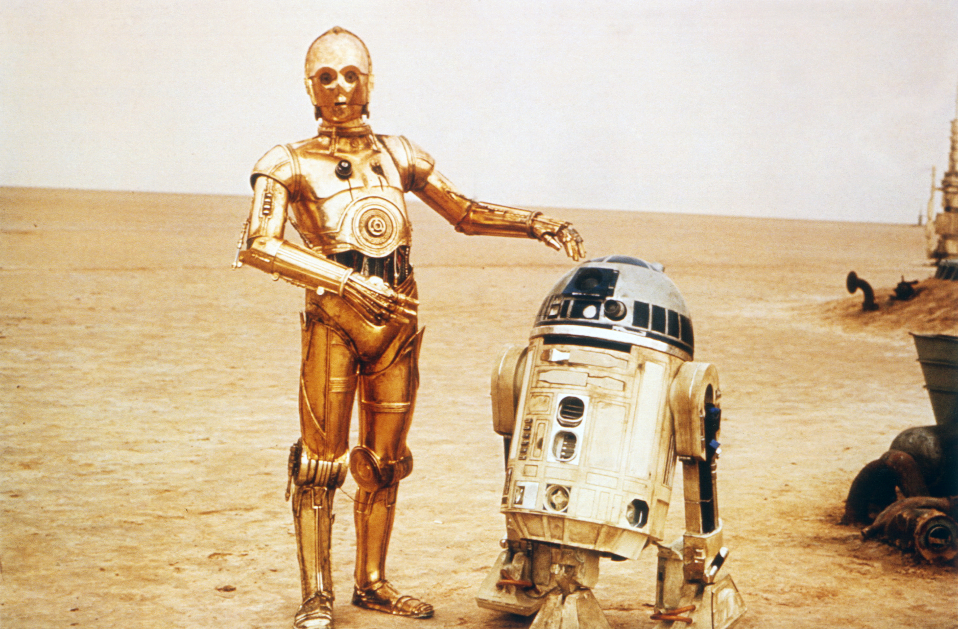 A Star Wars scene featuring C3PO and R2D2 (ullstein bild via Getty Images)