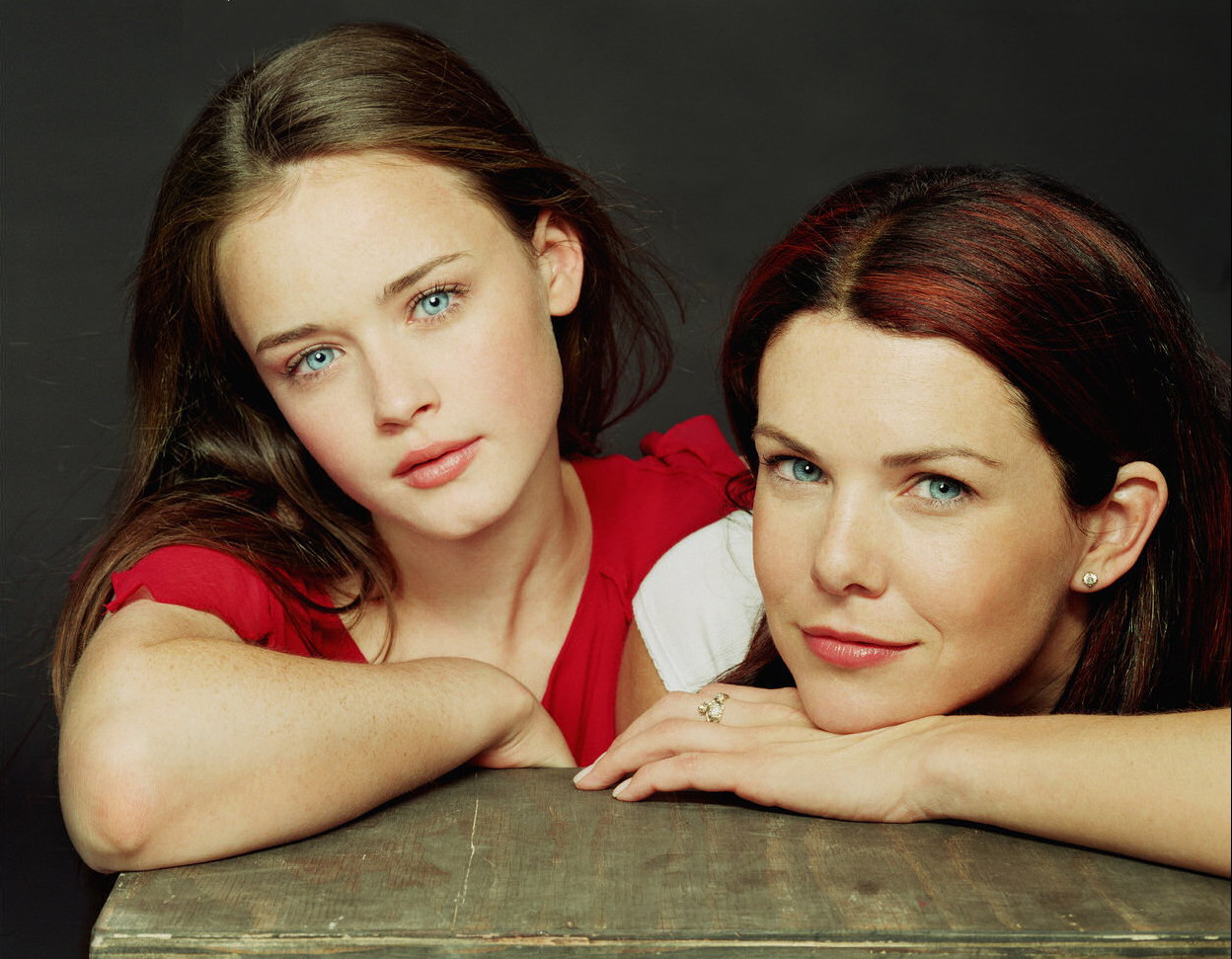 Alexis Bledel as Rory Gilmore and Lauren Graham as Lorelai Gilmore in 'Gilmore Girls.' (WB Television Network)