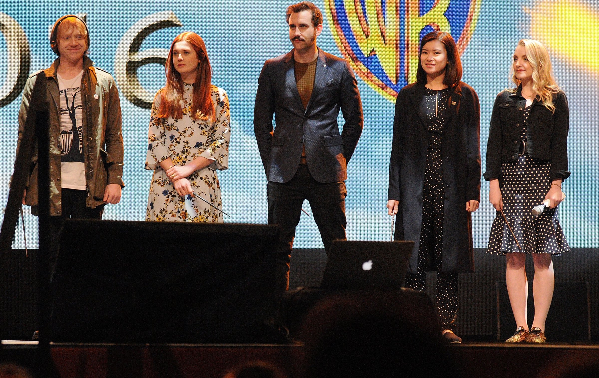 Harry Potter' cast members (L-R) Rupert Grint, Bonnie Wright, Matthew Lewis, Katie Leung and Evanna Lynch attend the 3rd Annual Celebration Of Harry Potter at Universal Orlando on Jan.29, 2016 in Orlando, Florida.